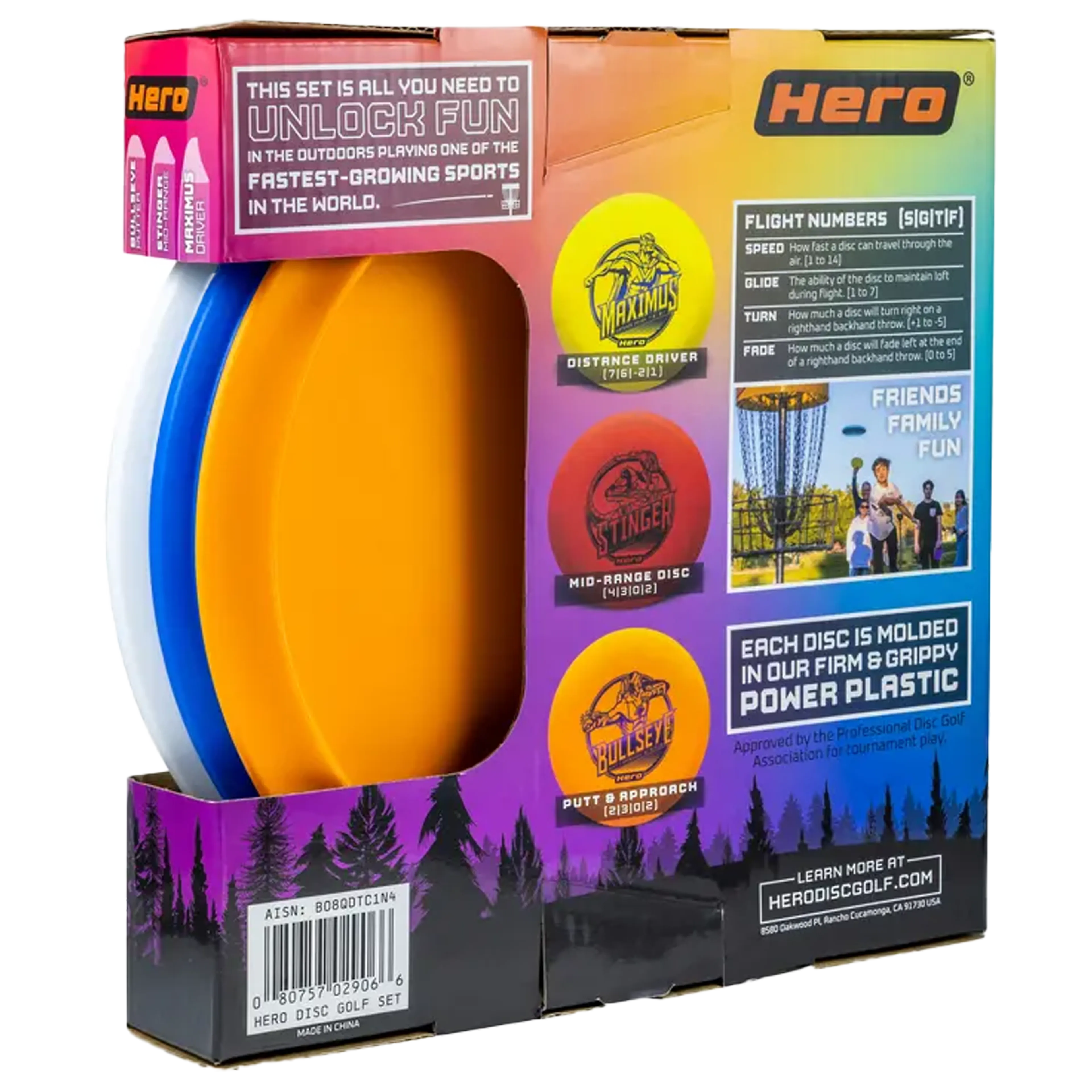 Hero 3 Disc Golf Starter Set