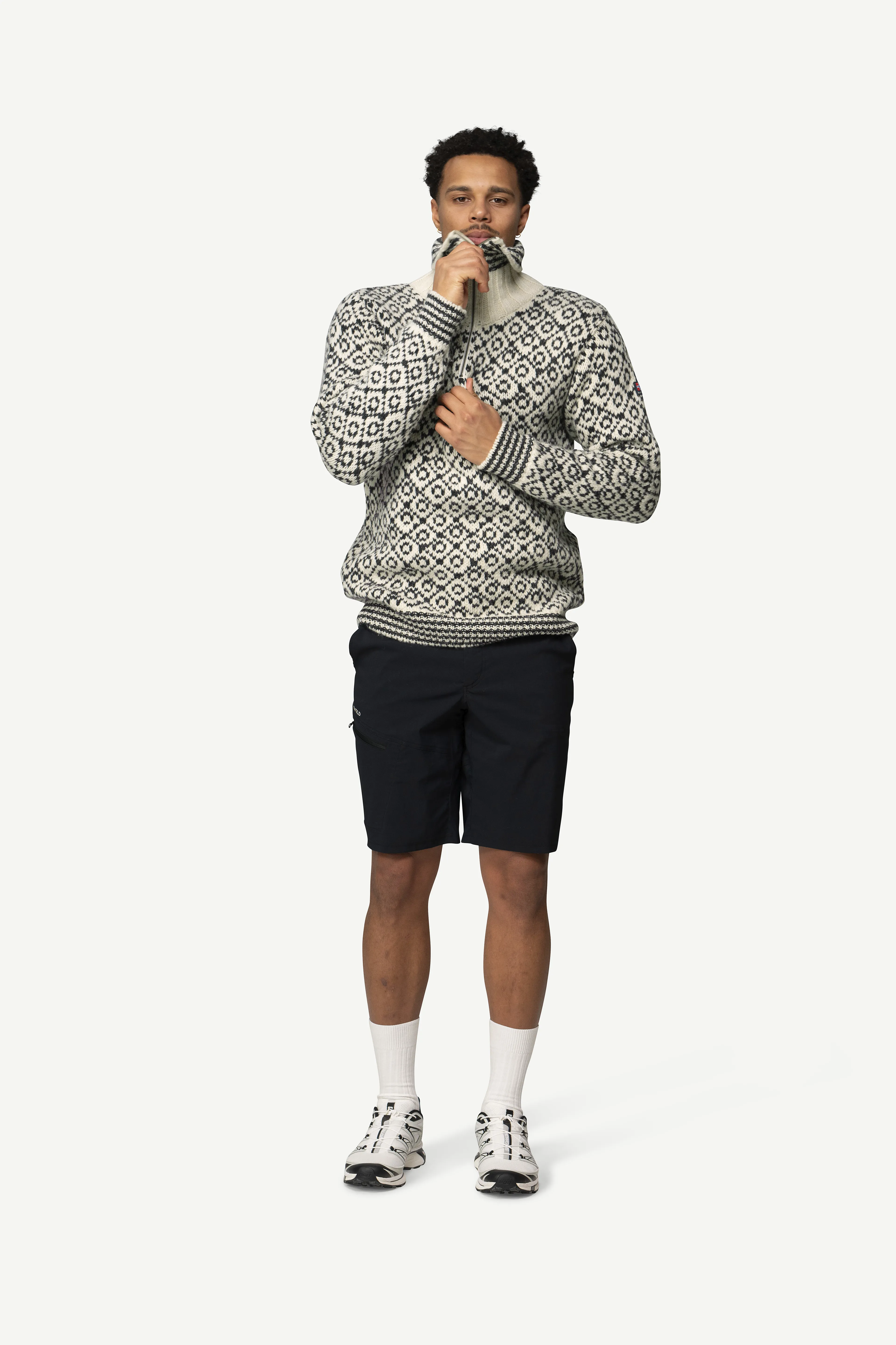 SVALBARD strikkegenser ZIP-NECK unisex