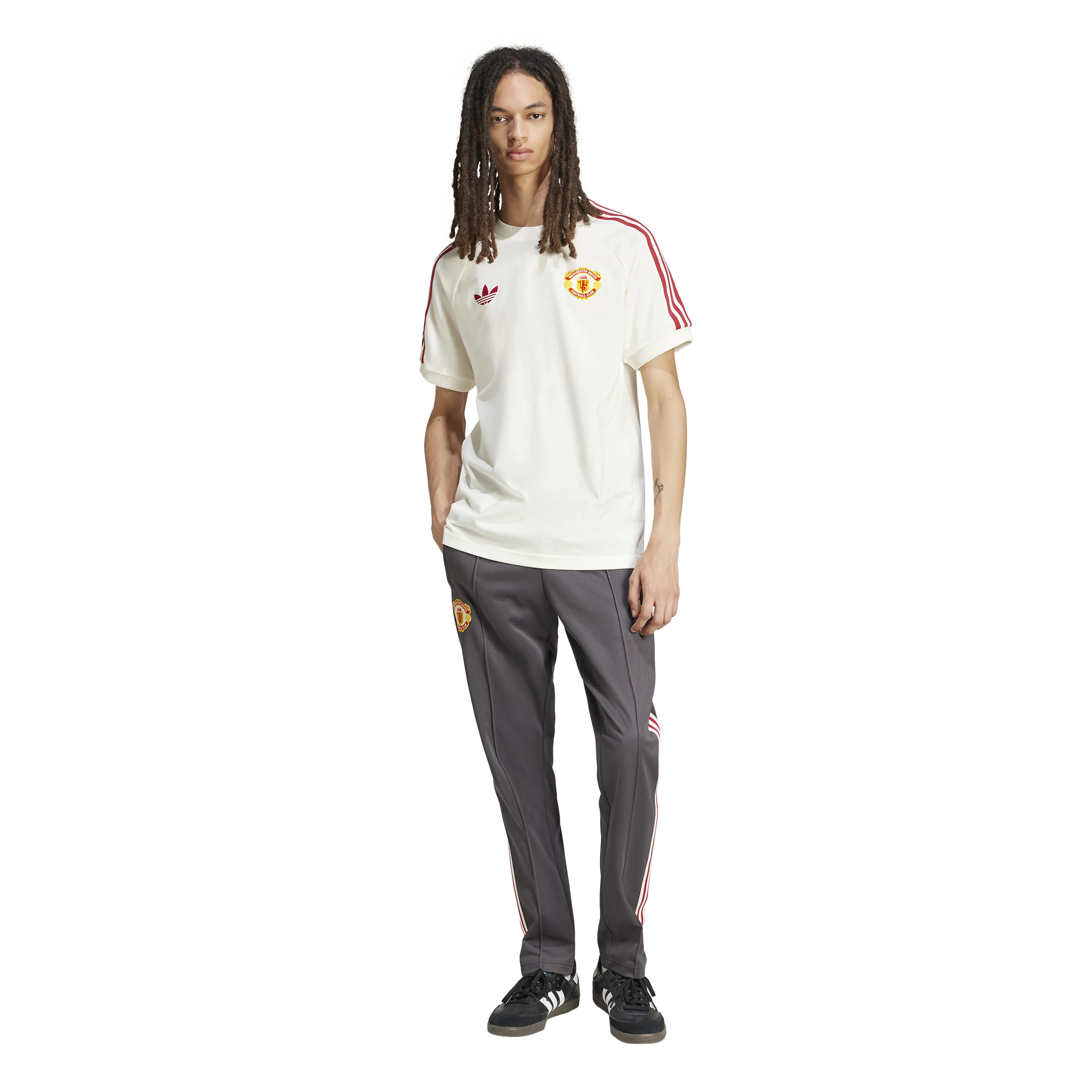 Manchester United Originals Adicolor Classics 3-Stripes T-skjorte