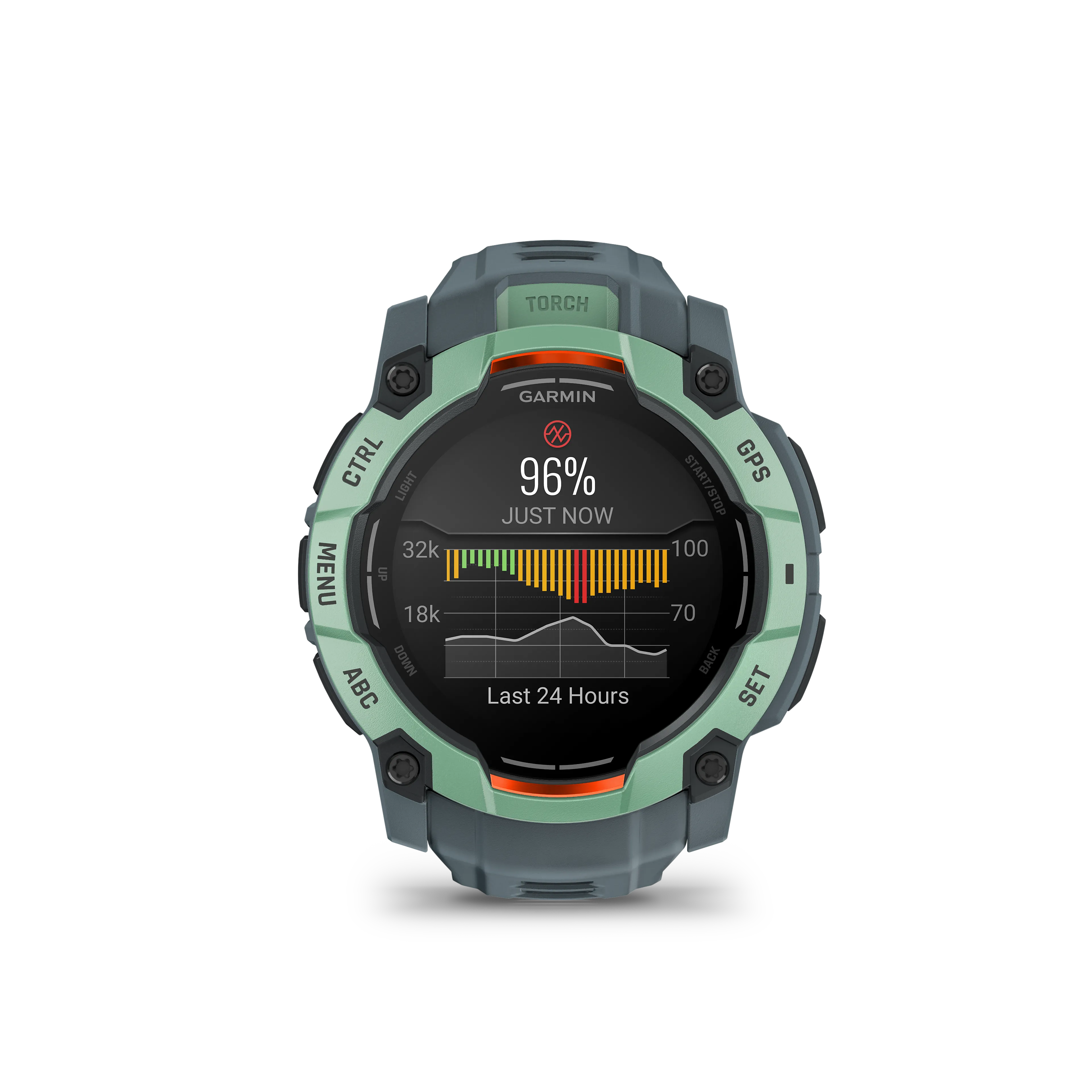 Instinct 3 - 50 mm, AMOLED, Neo Tropic Bezel with Twilight Band