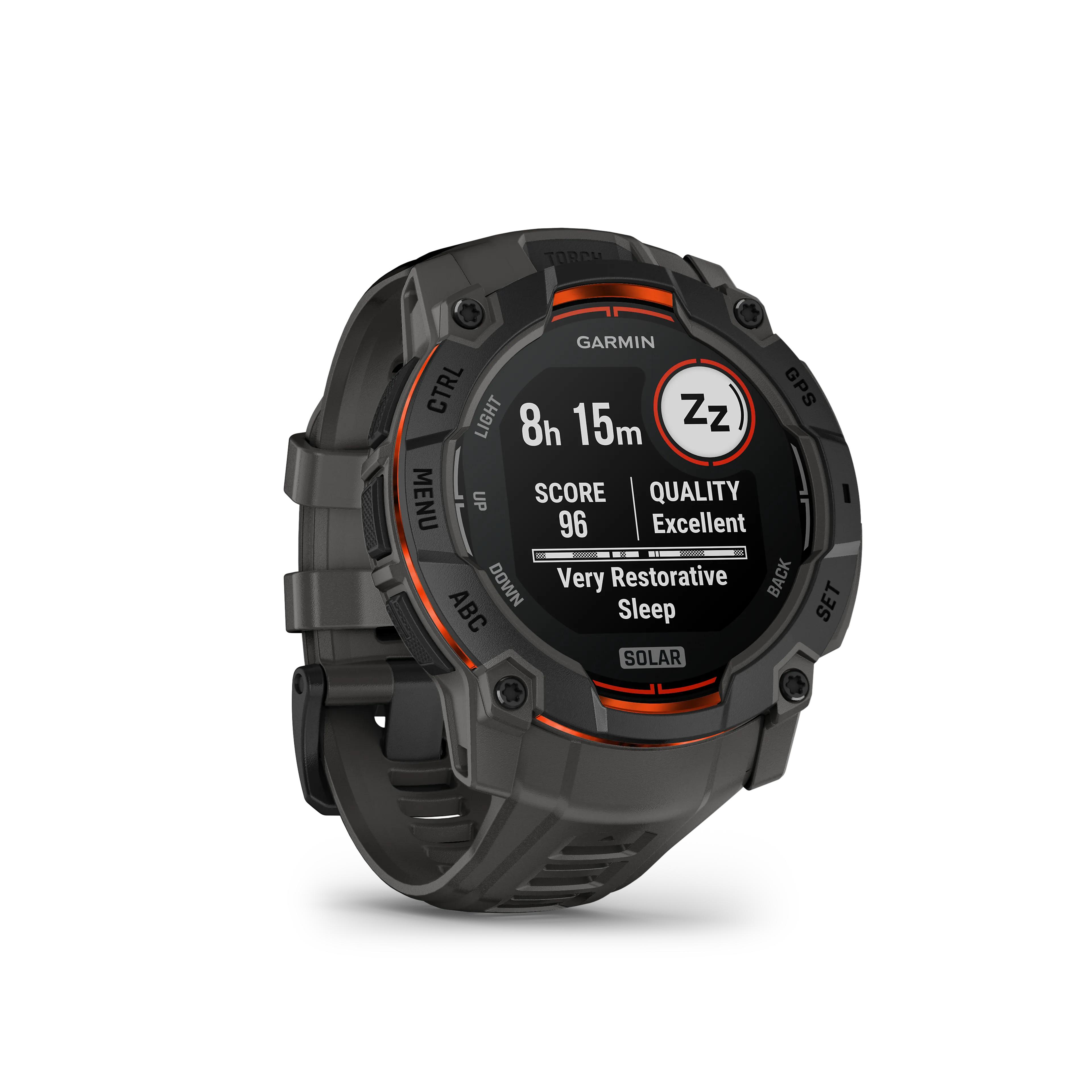 Instinct 3 - 50mm, Solar, Black Bezel with Charcoal Band