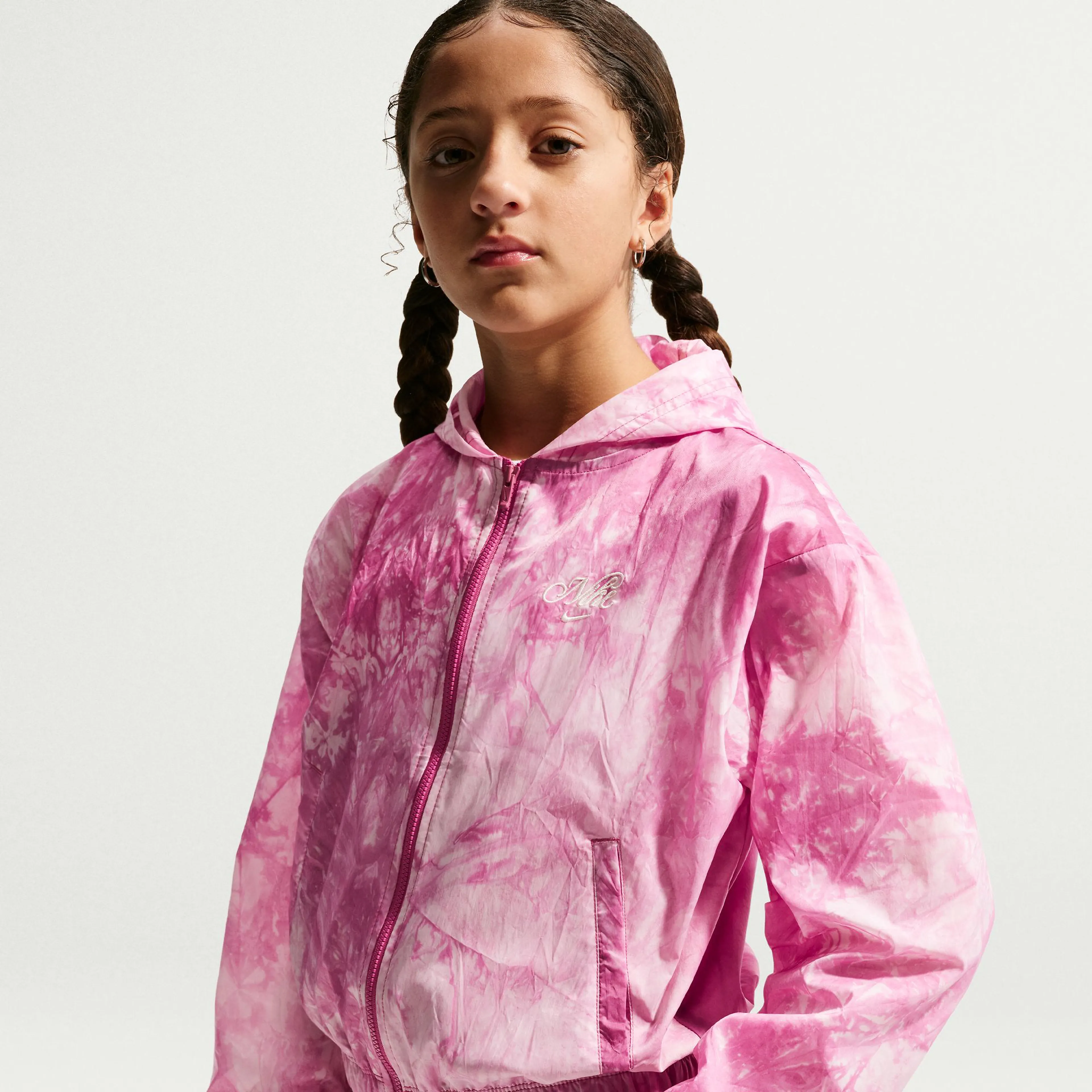 Sportswear Club Girls' Woven Track Jacket