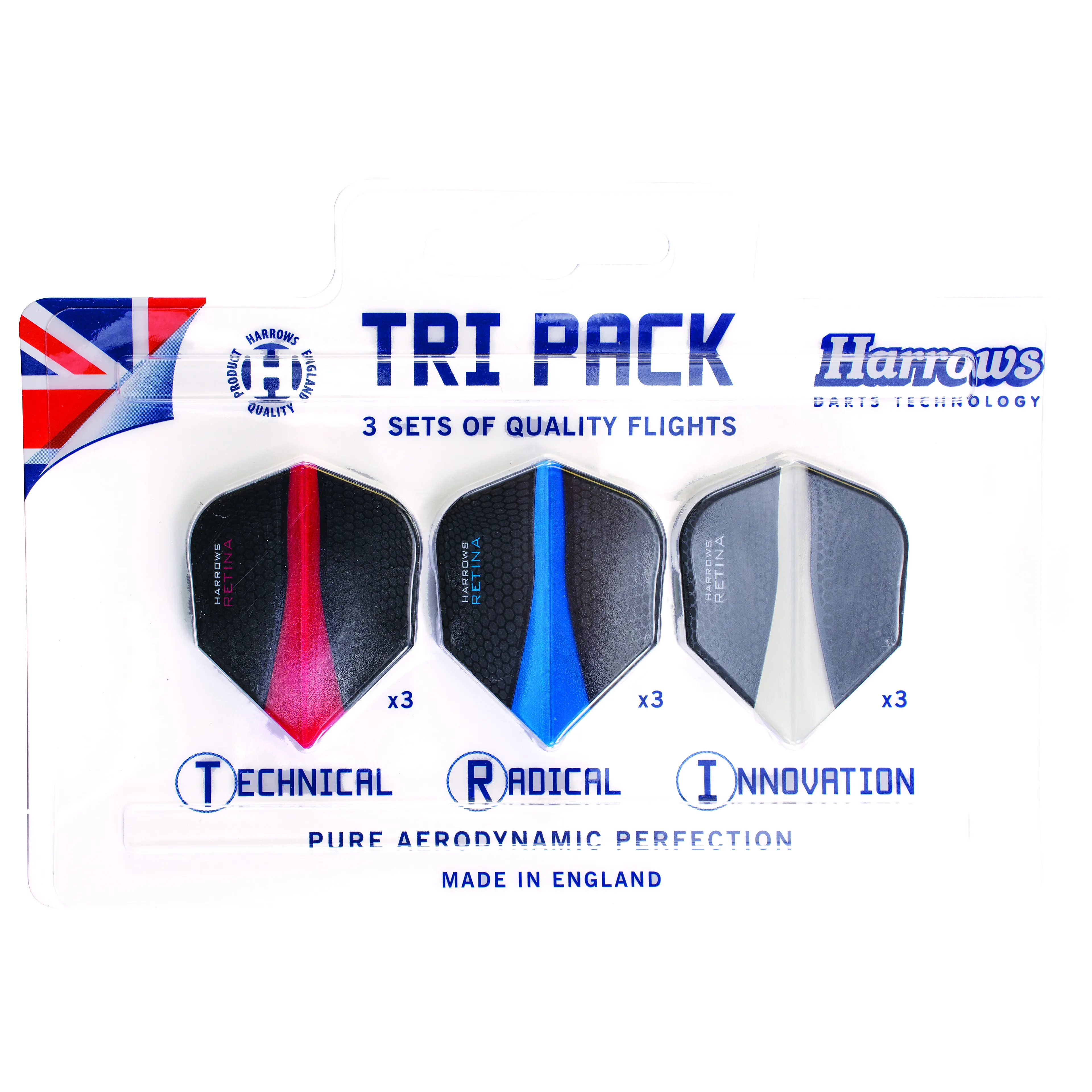 Dart Flights Retina, Tri Pack