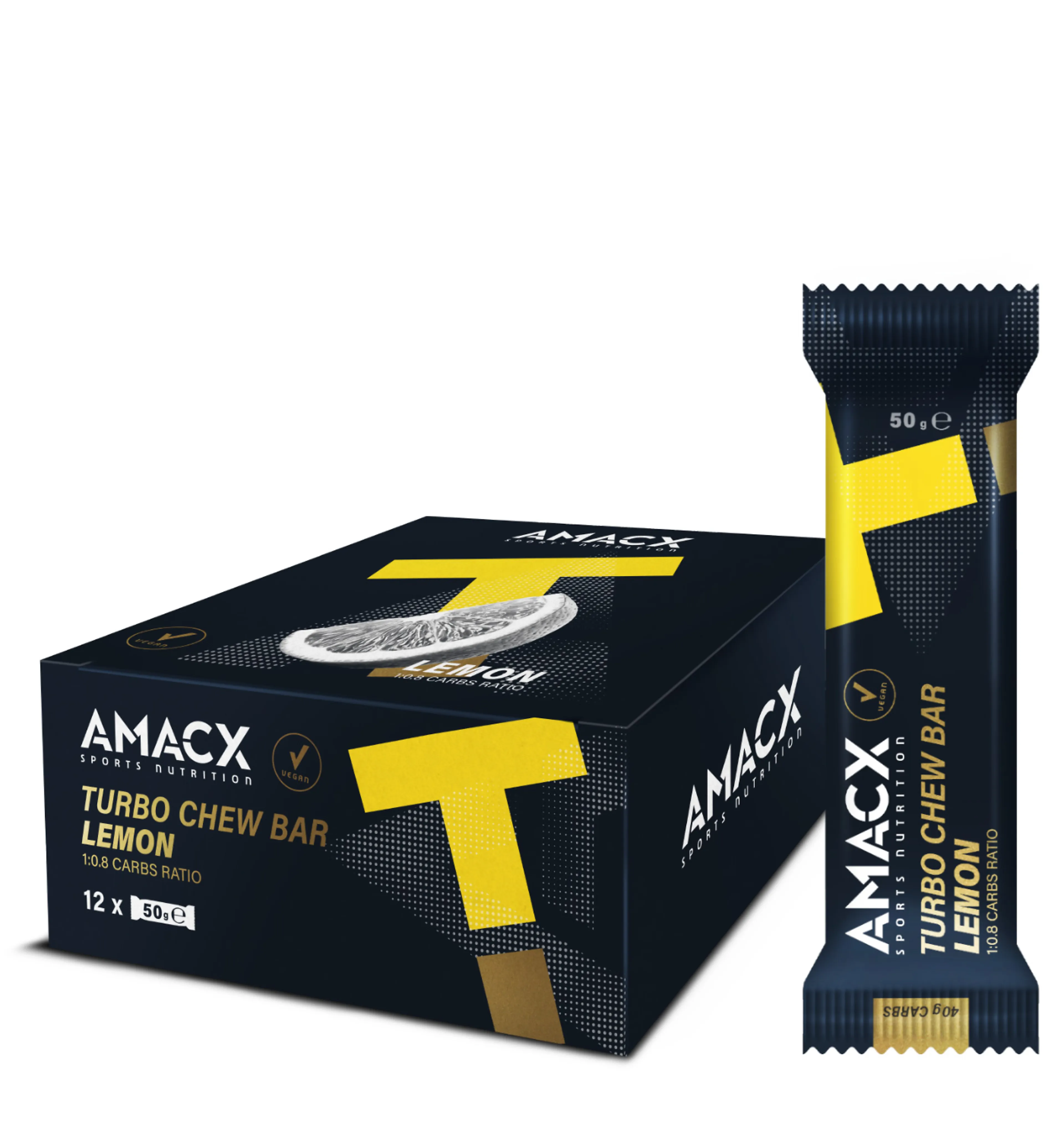Turbo Chew Bar Lemon - 12 stk
