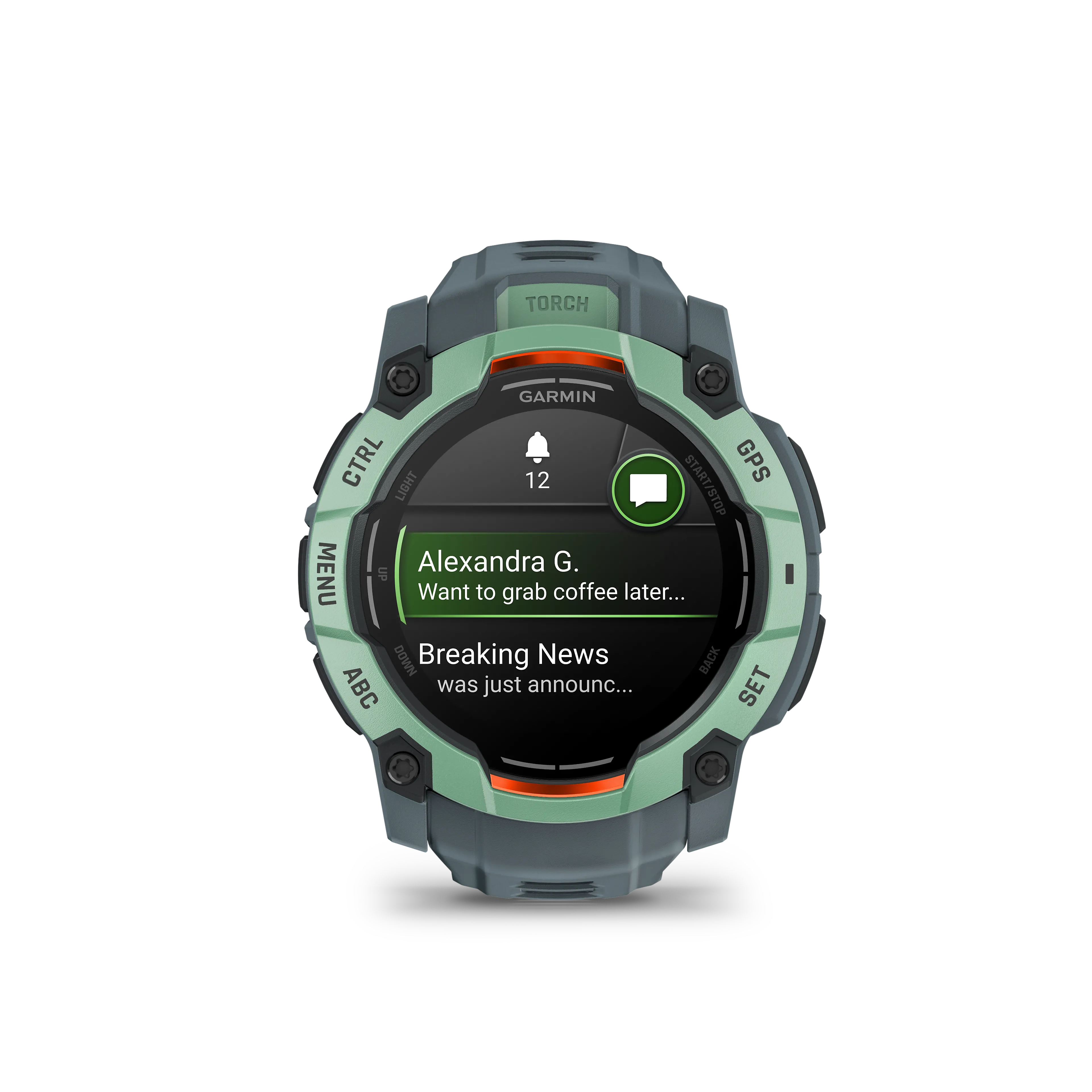 Instinct 3 - 50 mm, AMOLED, Neo Tropic Bezel with Twilight Band