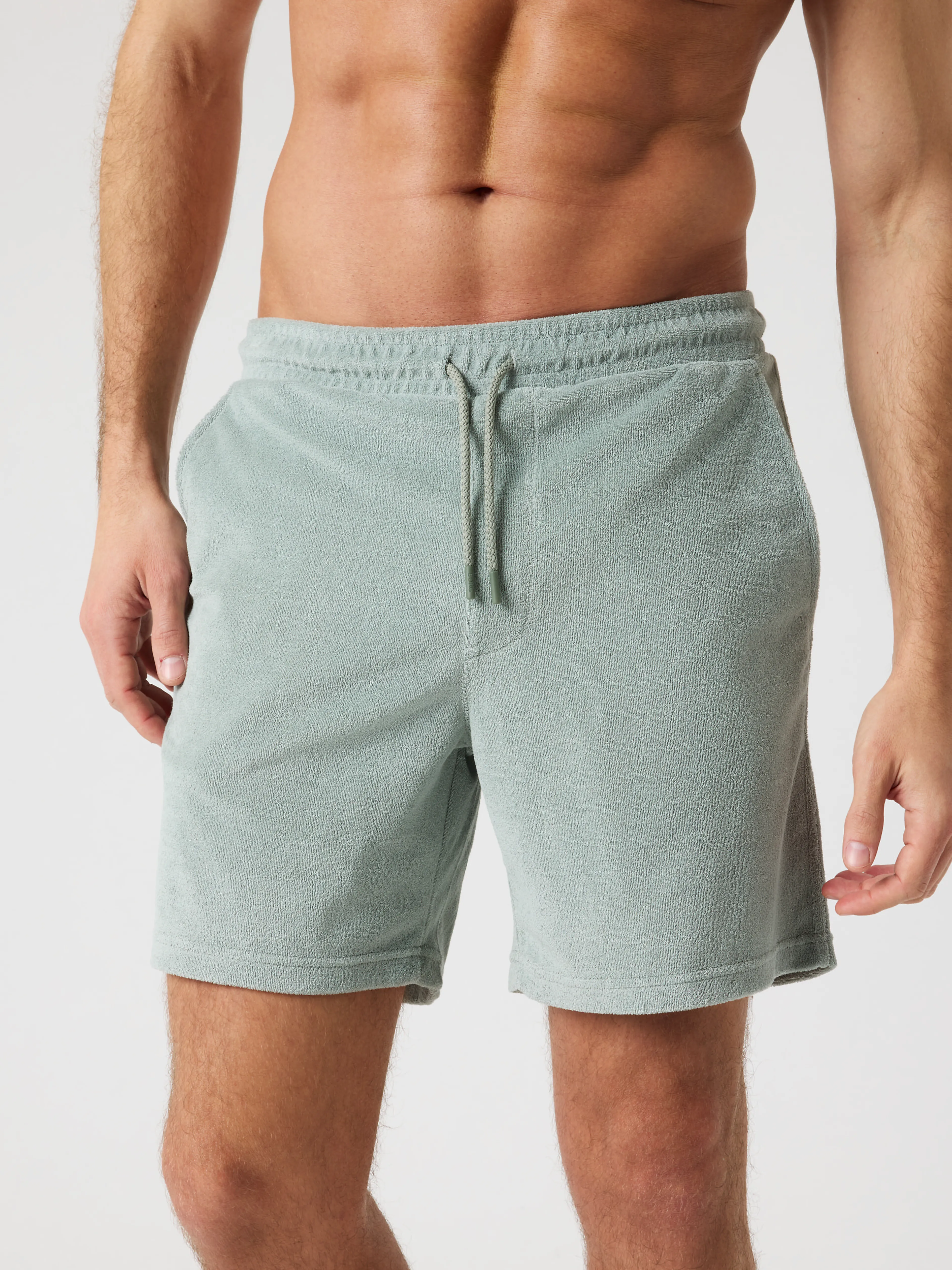 BORG TOWELING POOL SHORTS
