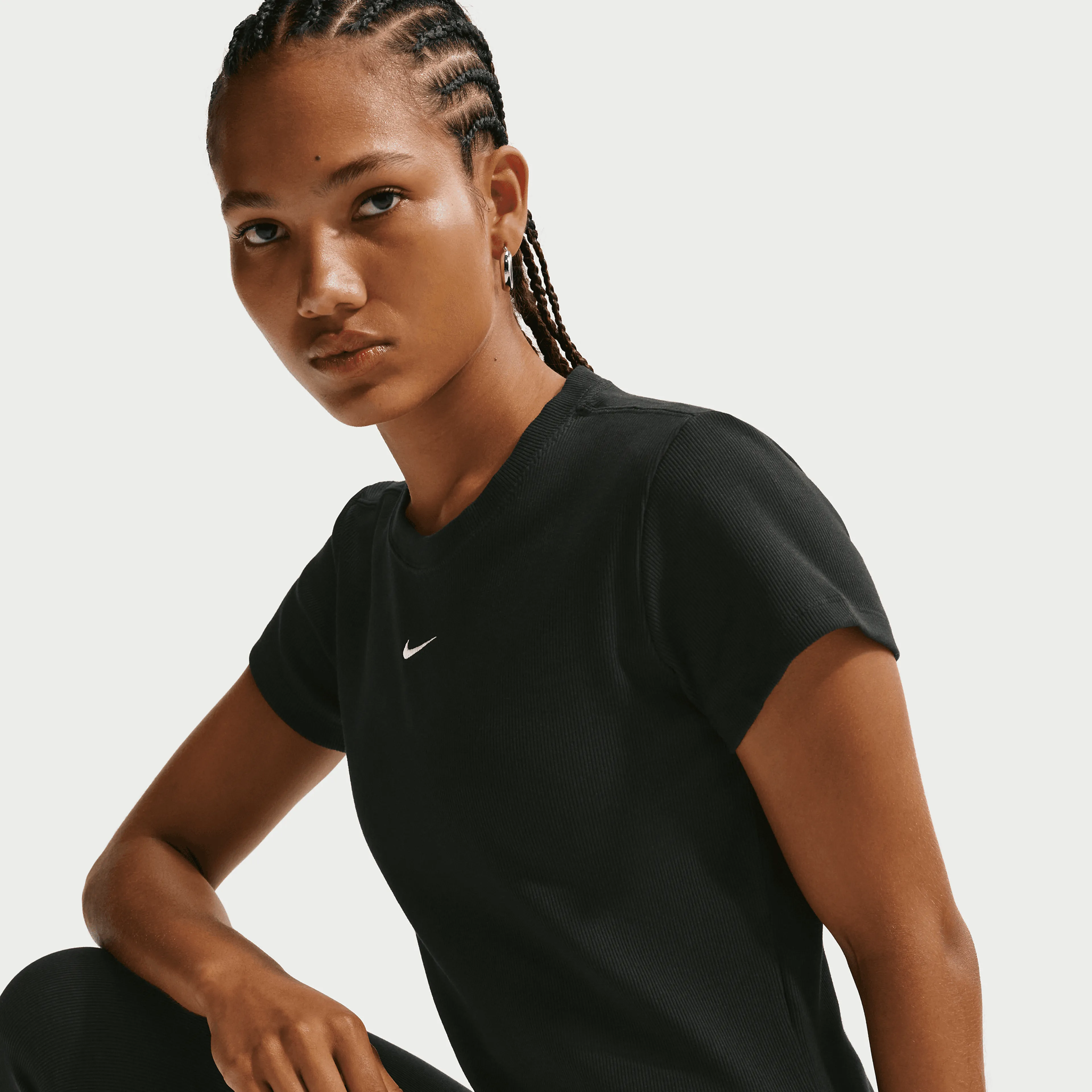 Sportswear Women's Tight Ribbed Short-Sleeve T-Shirt