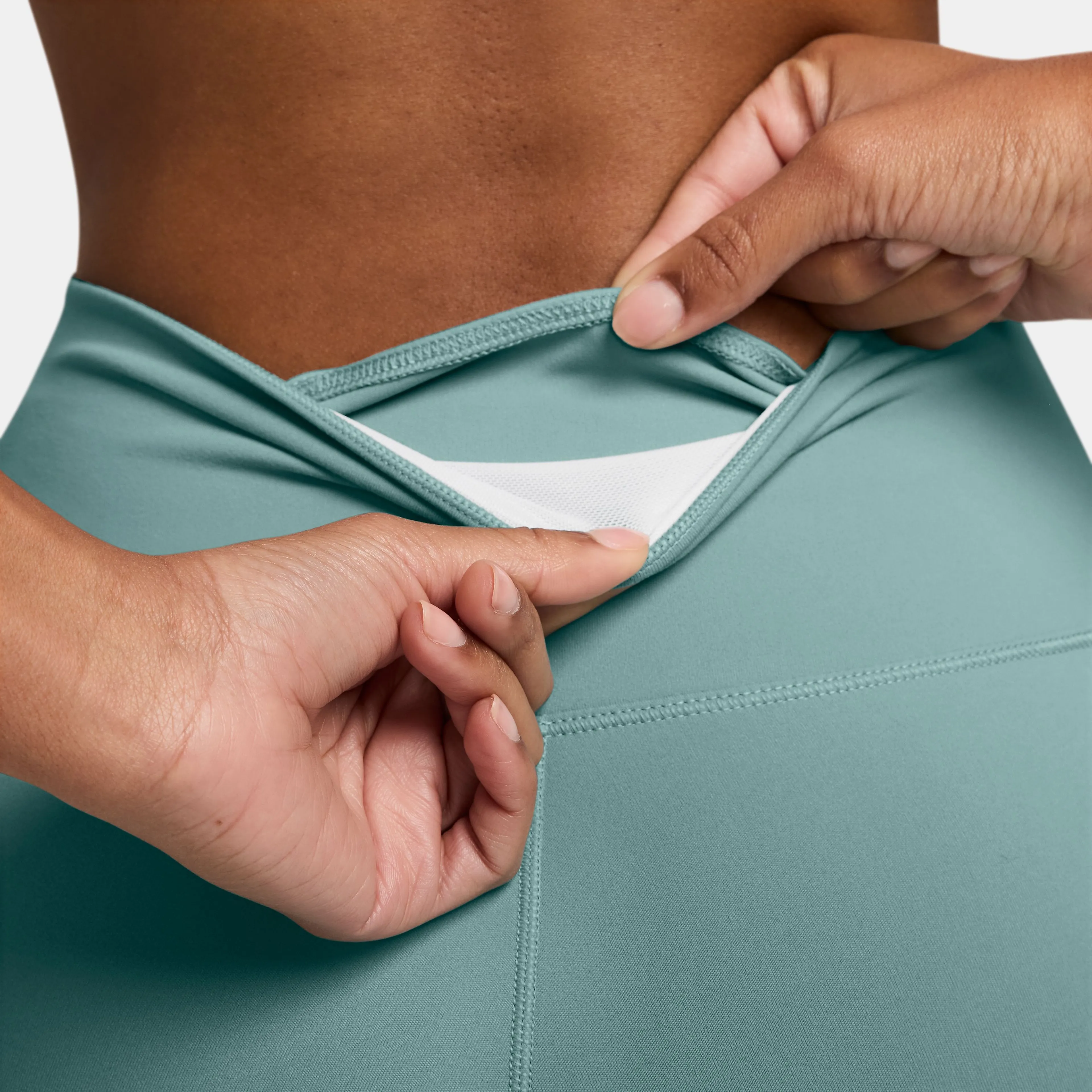 One Women's High-Waisted Full-Length Leggings