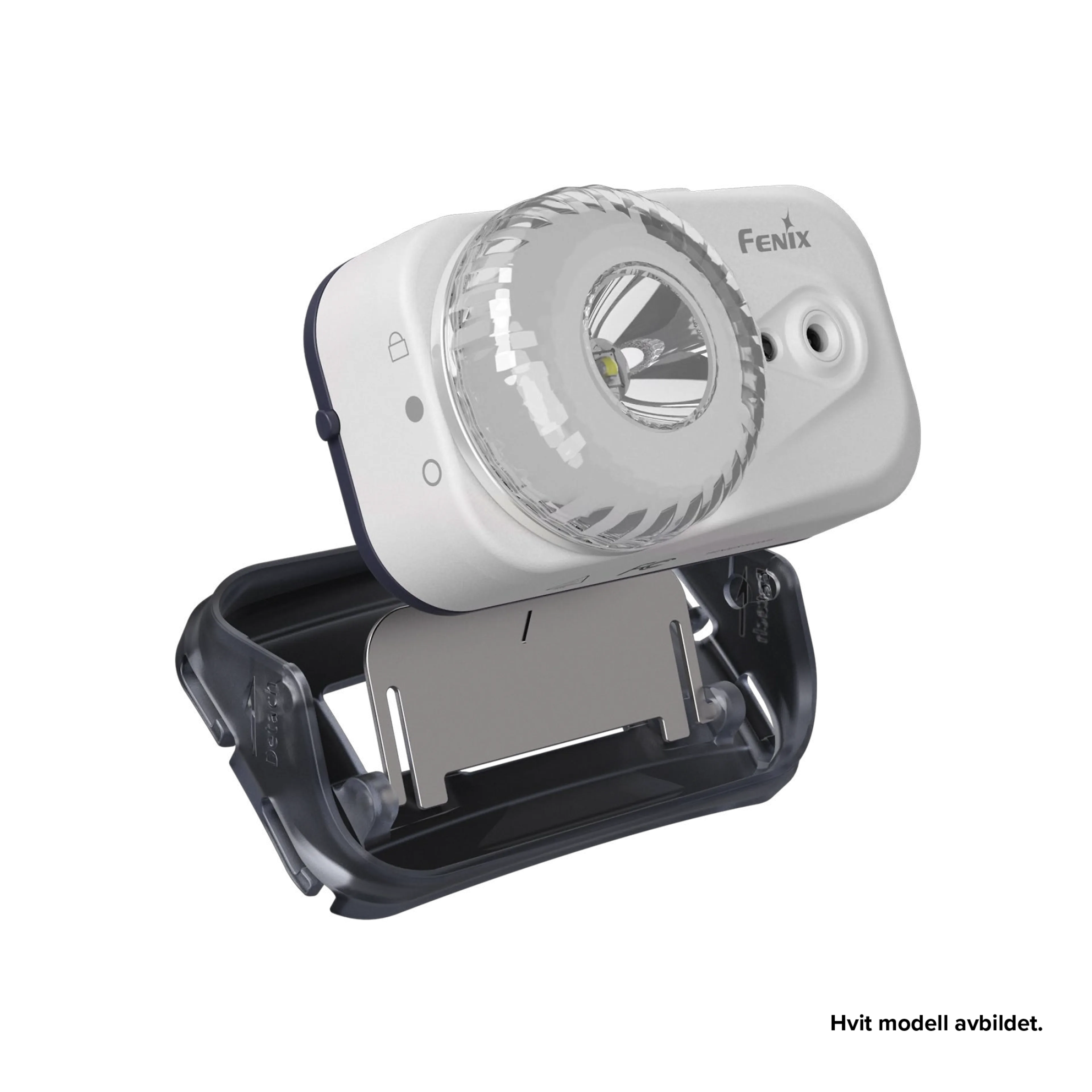 FENIX HL17R HODELYKT SORT 500LM HVIT/RØD/RGB LYS
