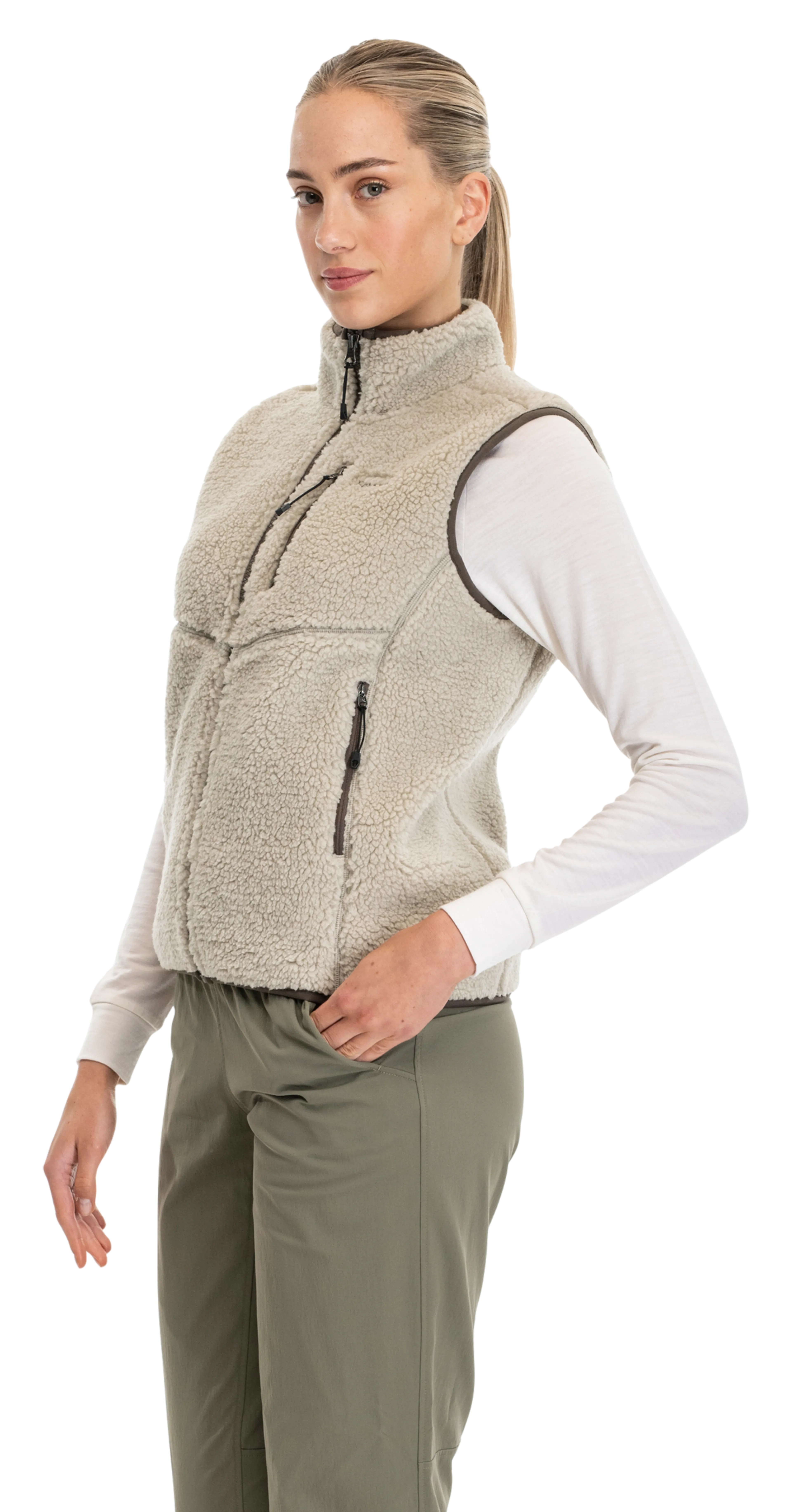 Lunnan Pile Fleece Vest Women