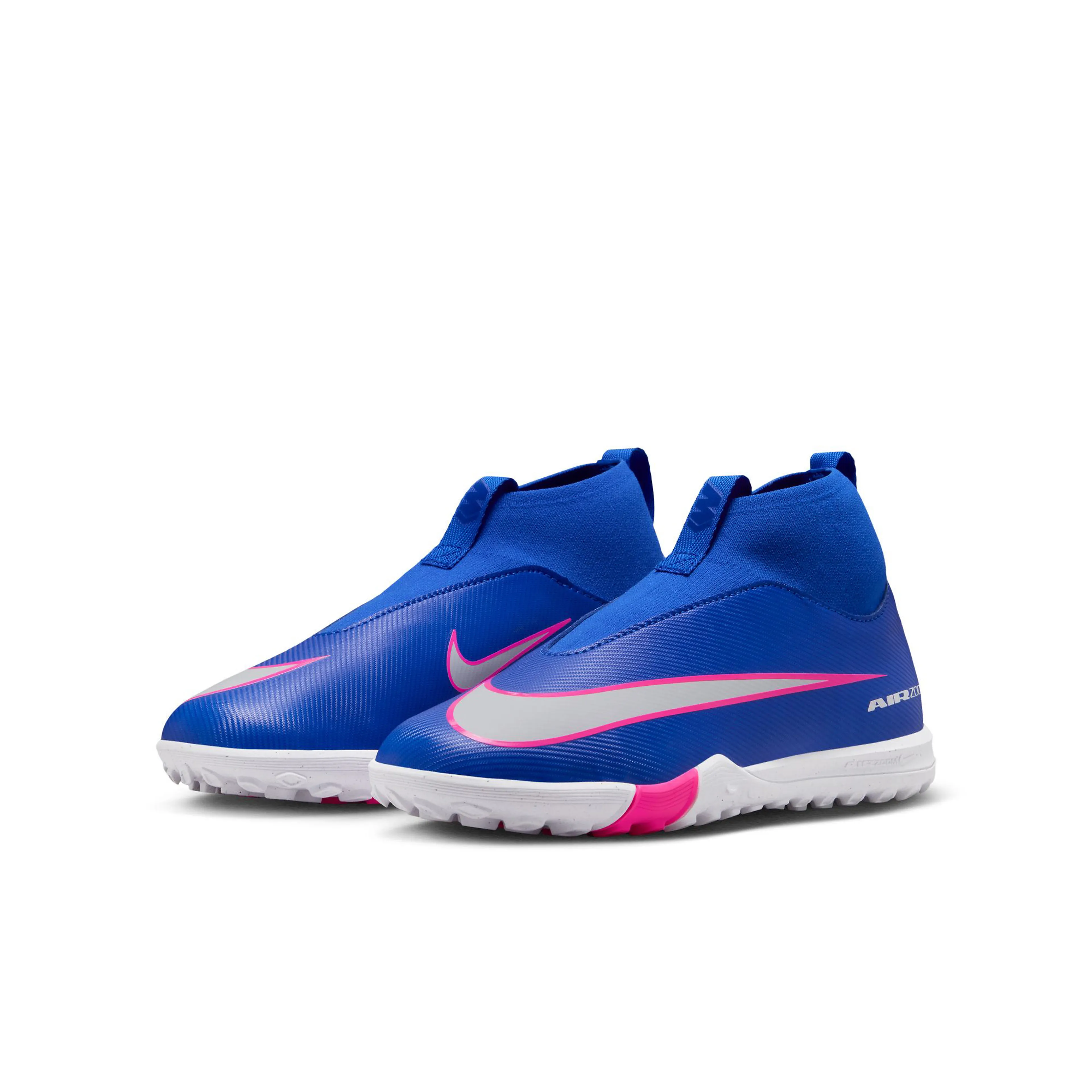 Jr. Mercurial Superfly 10 Academy Little/Big Kids' Turf High-Top Fotballsko Grus/Kunstgress