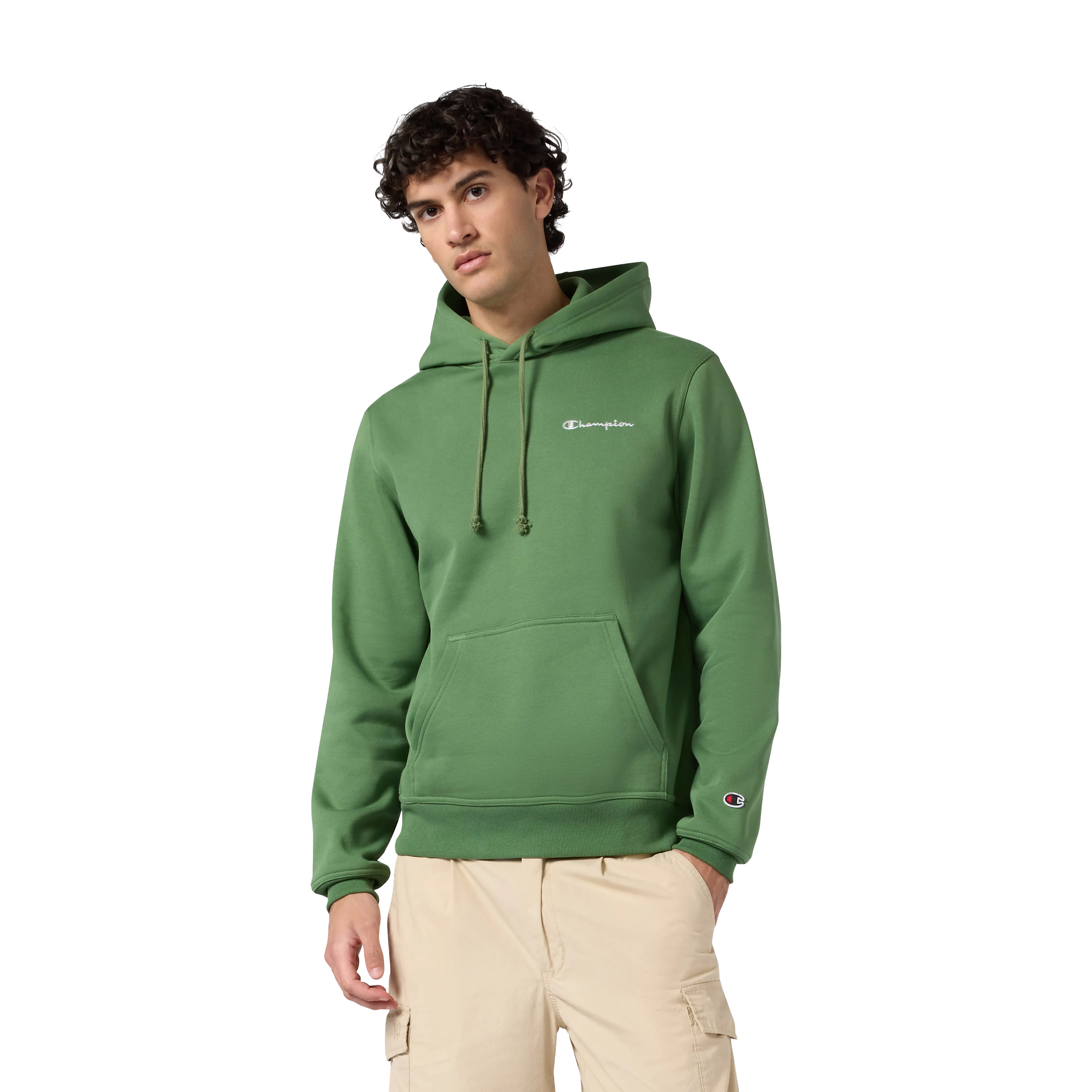 Hooded Sweatshirt small contrast logo mens