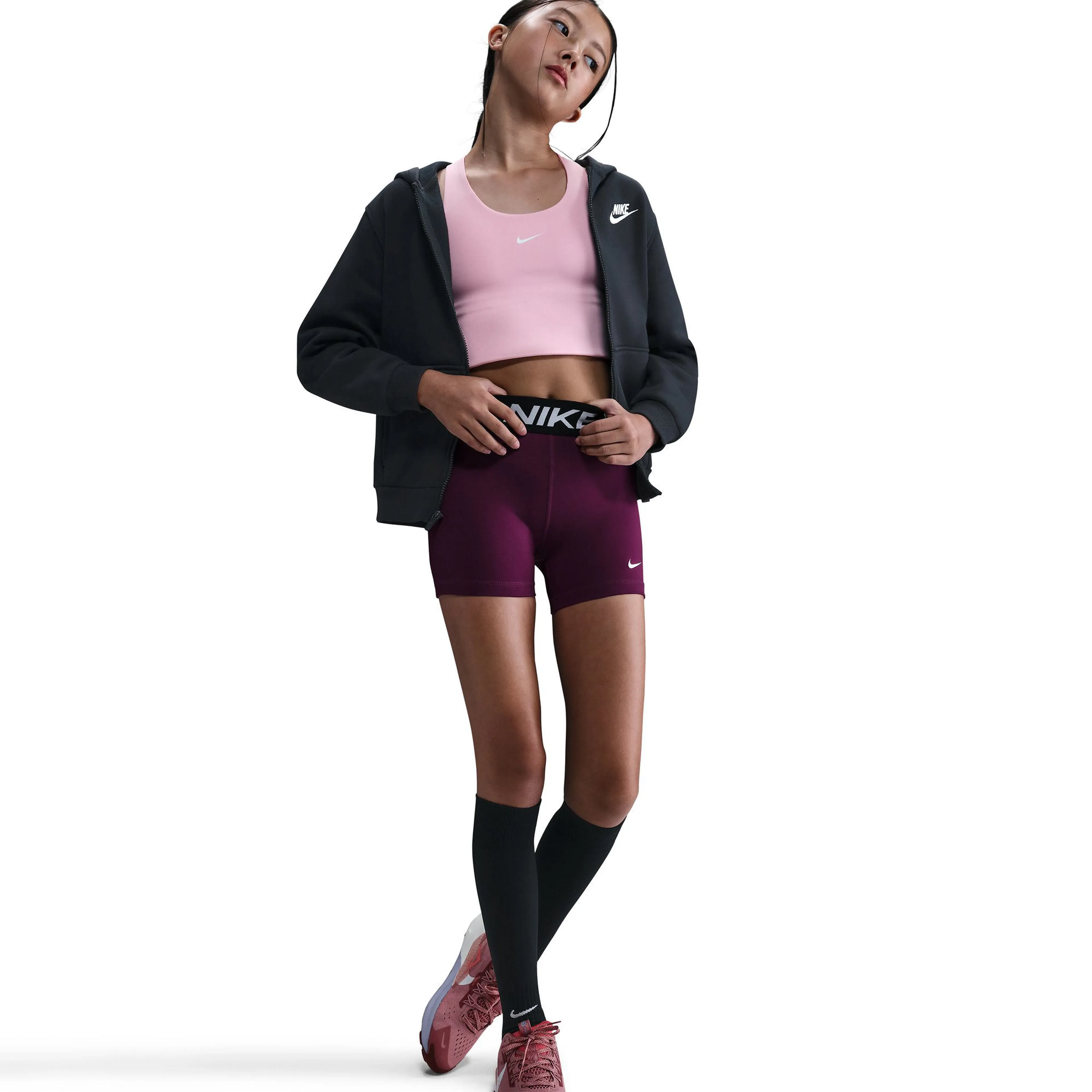 Pro Big Kids' (Girls') 4" Shor