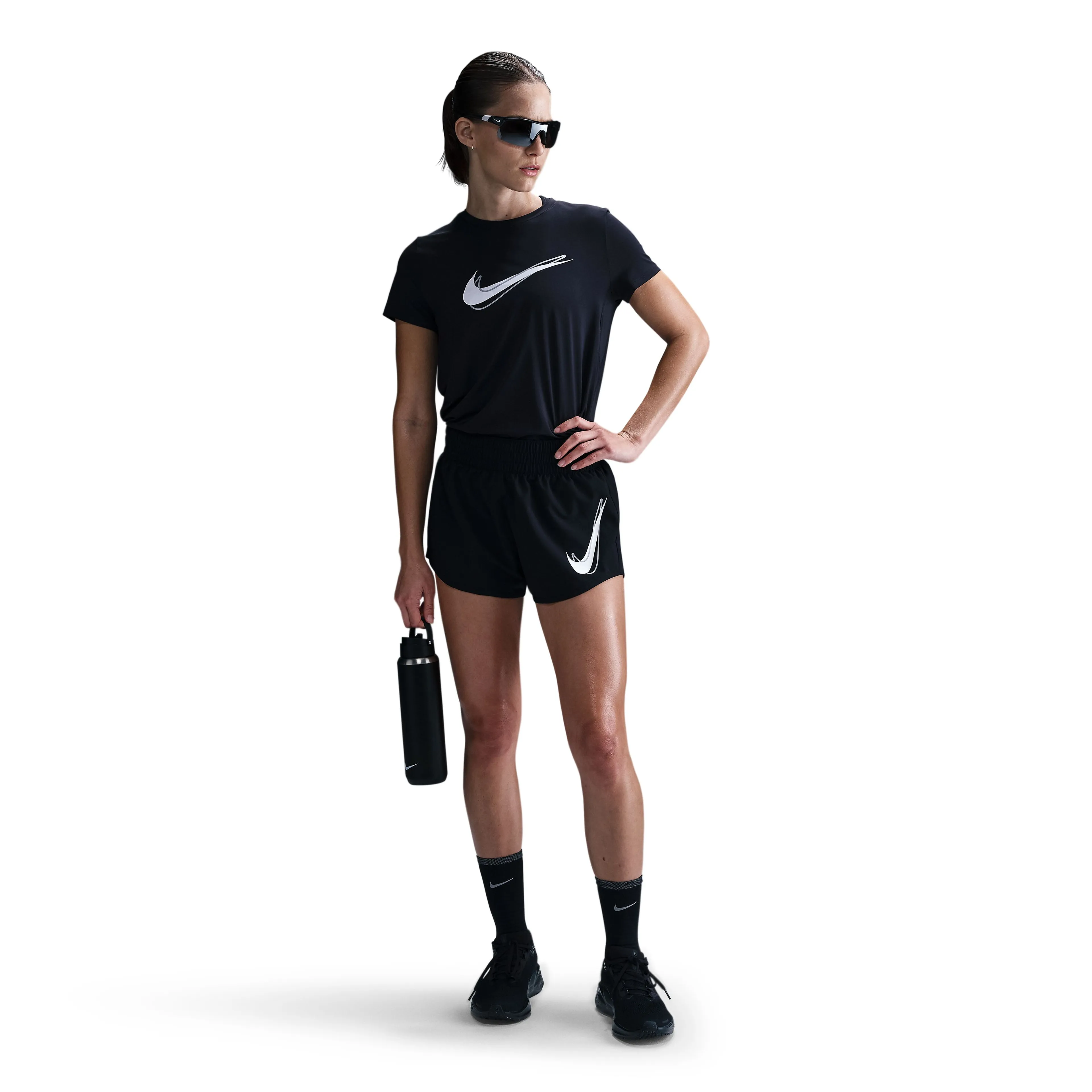 Nike One Women's Dri-FIT Mid-Rise Brief-Lined Running Shorts
