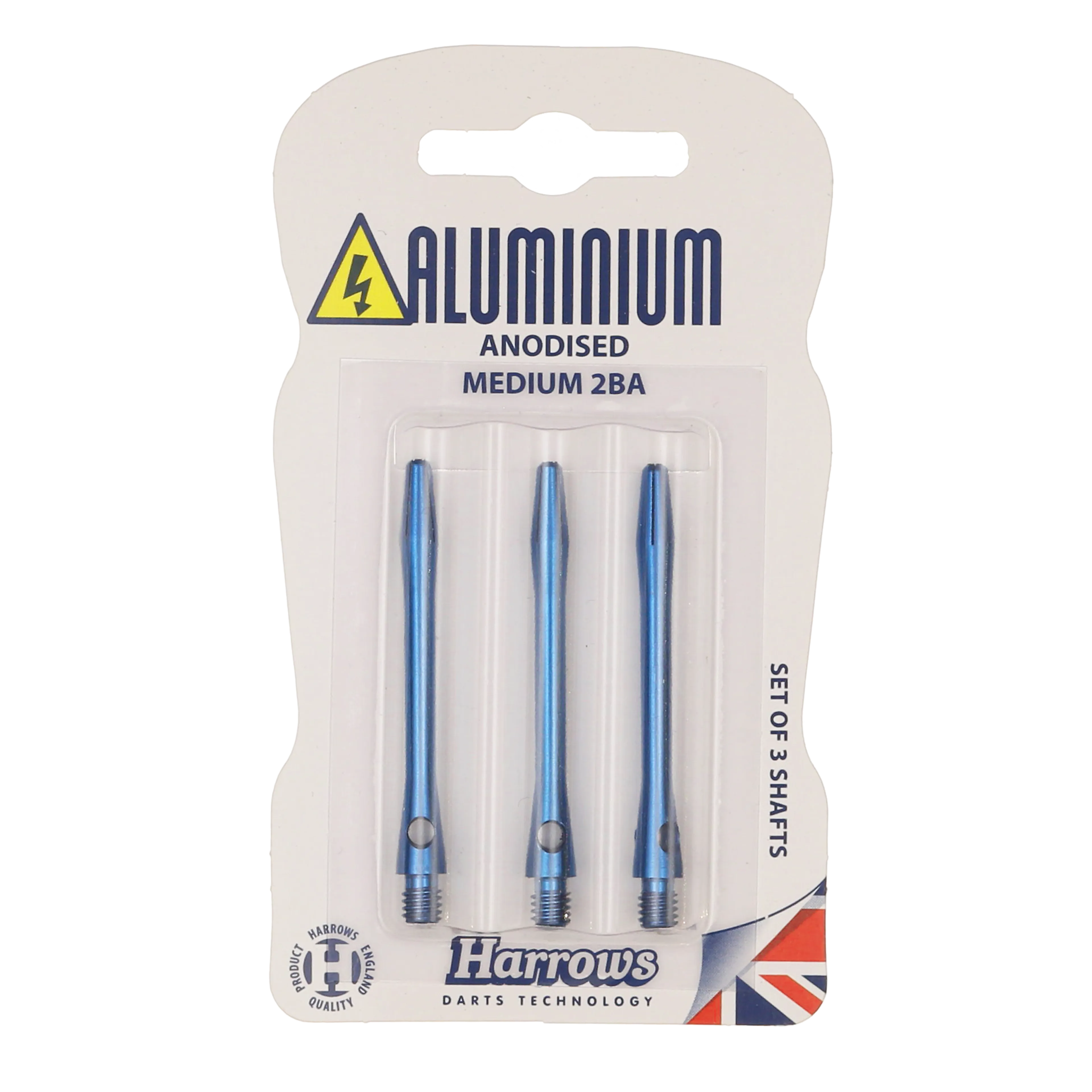 Dart Shafts Anodised Aluminium Medium 3 Pcs