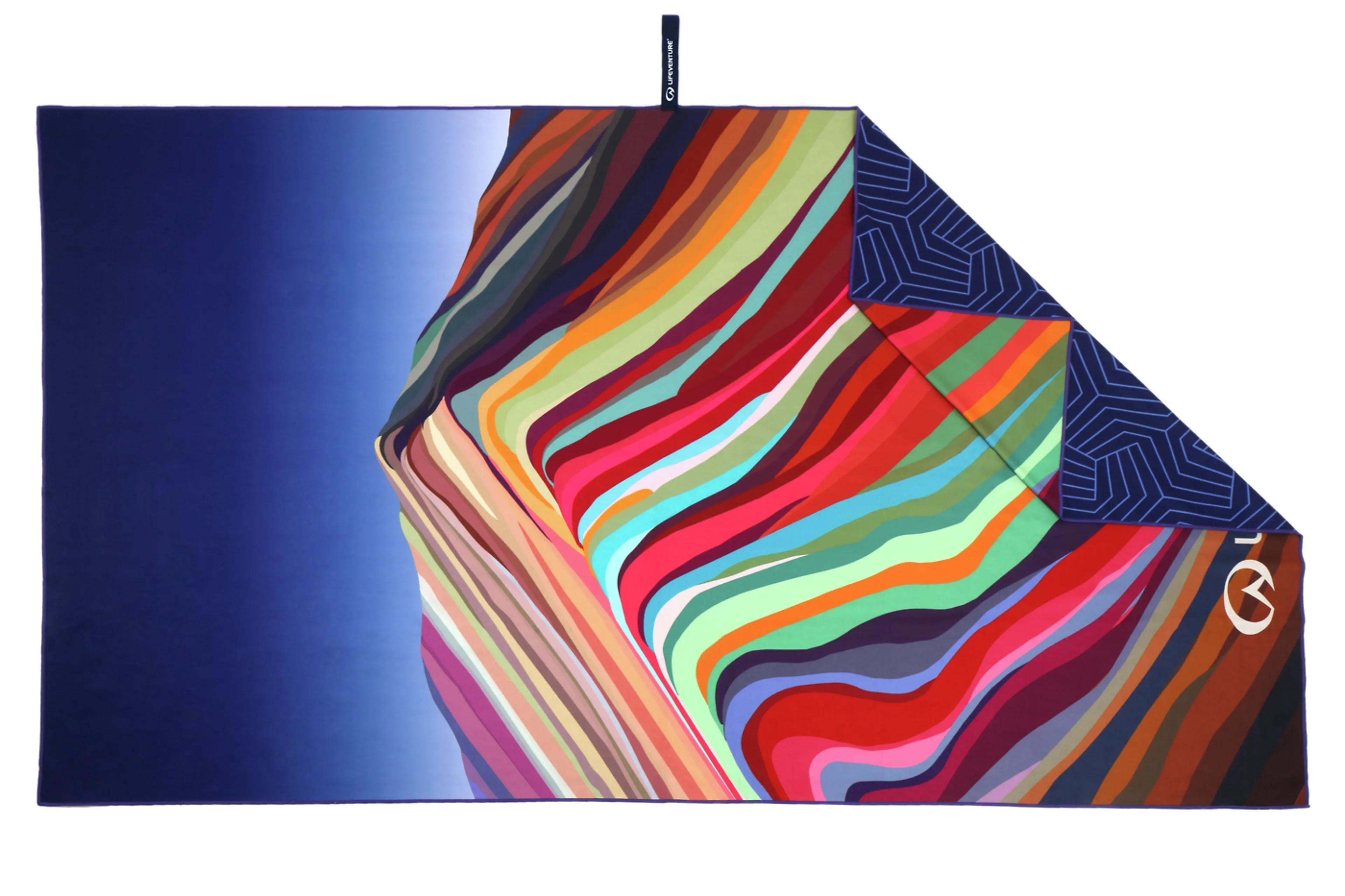 Recycled SoftFibre Trek Towel, Rainbow Mountain 150 x 90 cm