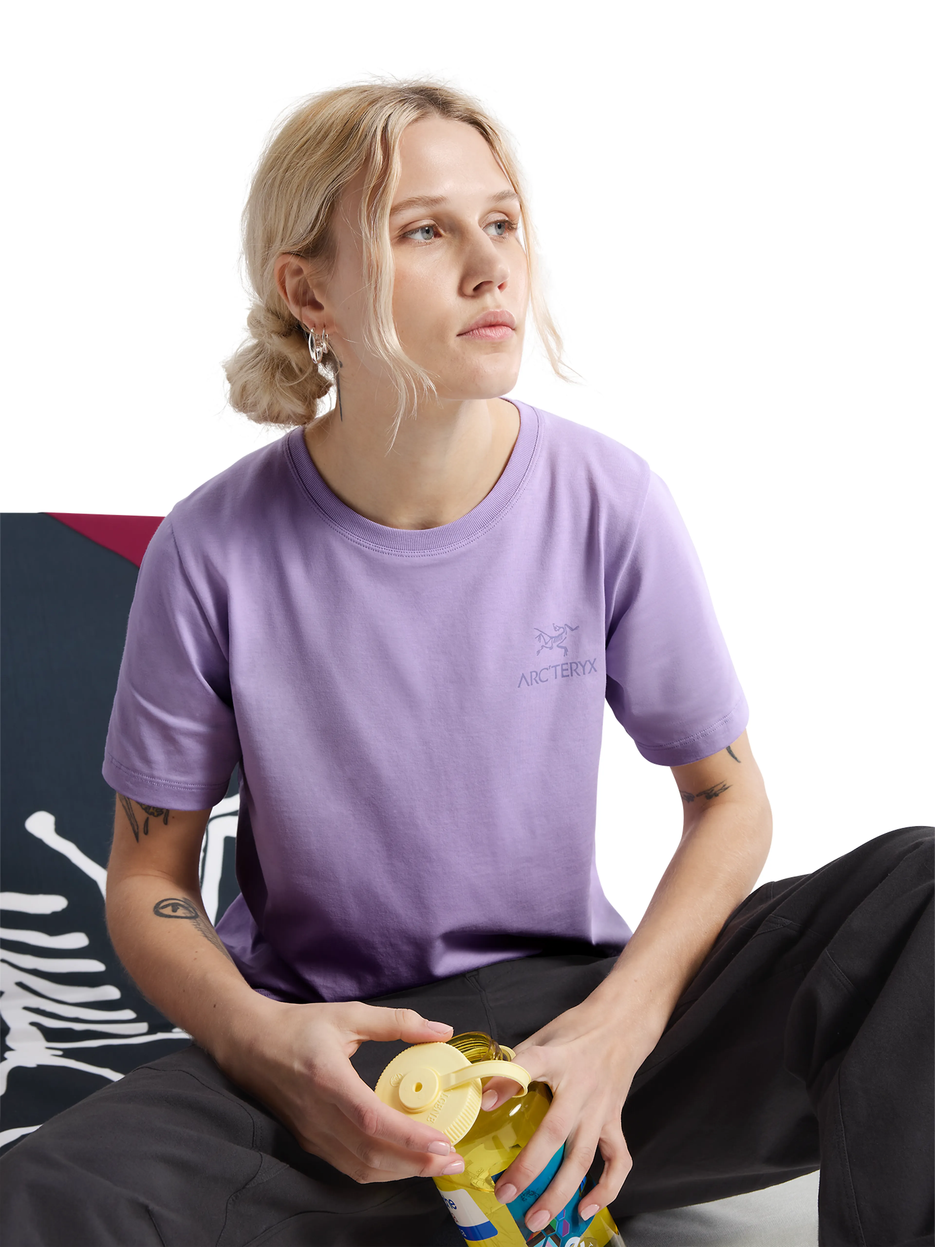 Kragg SL Cotton Emblem Crew SS W