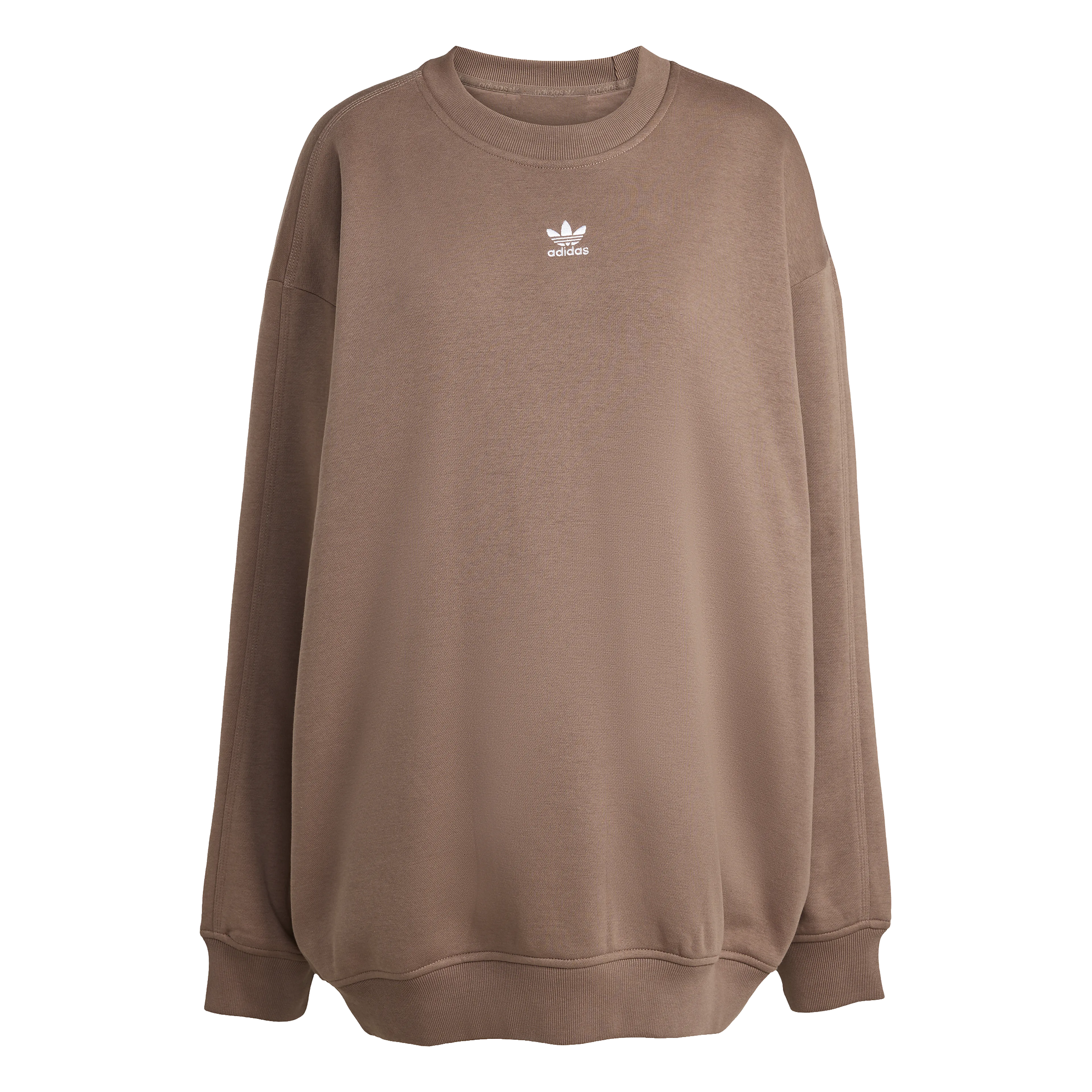 Essentials Fleece Long Oversized Crew Sweatshirt Dame