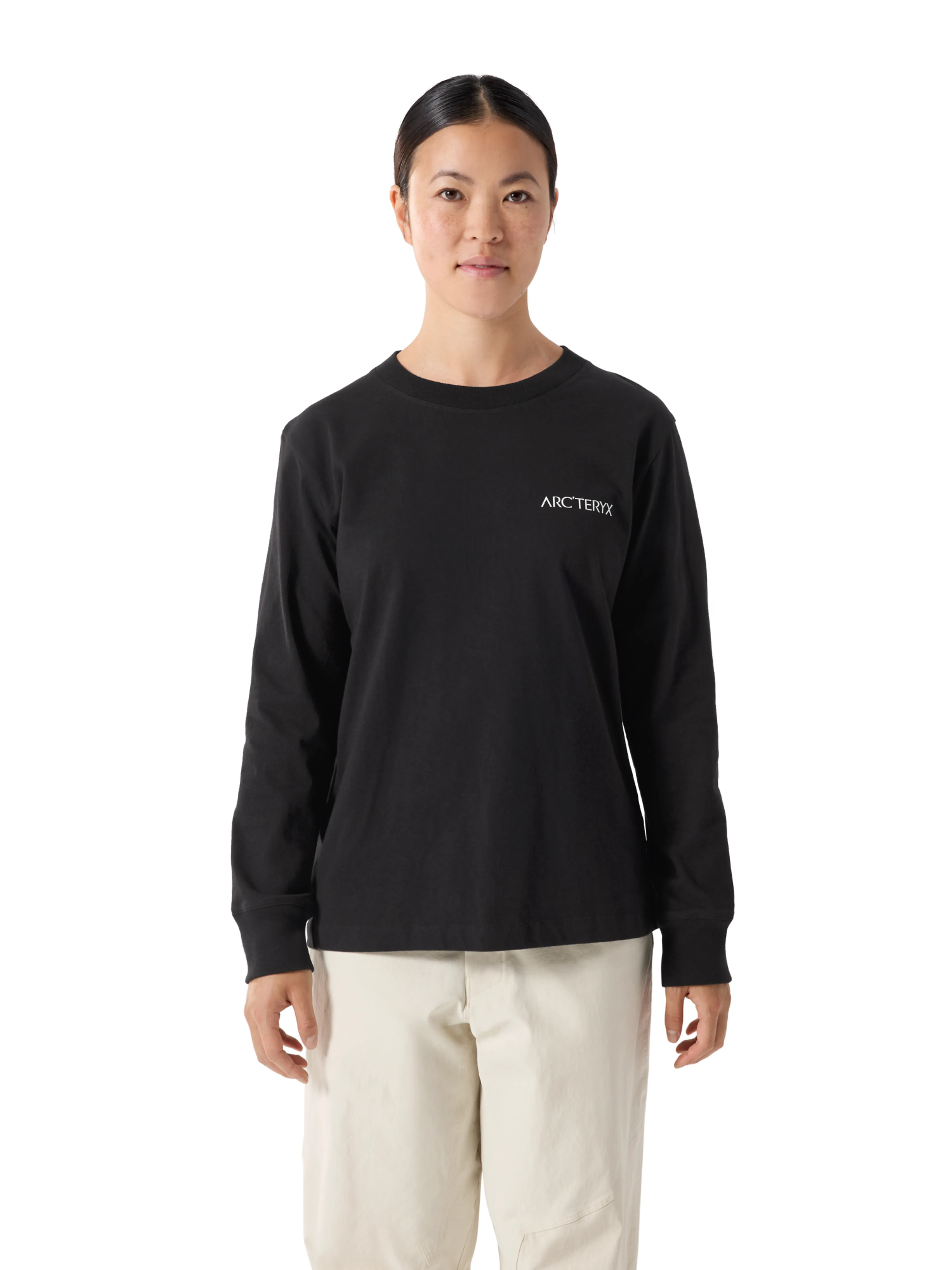 Kragg Cotton Bird Crew LS W