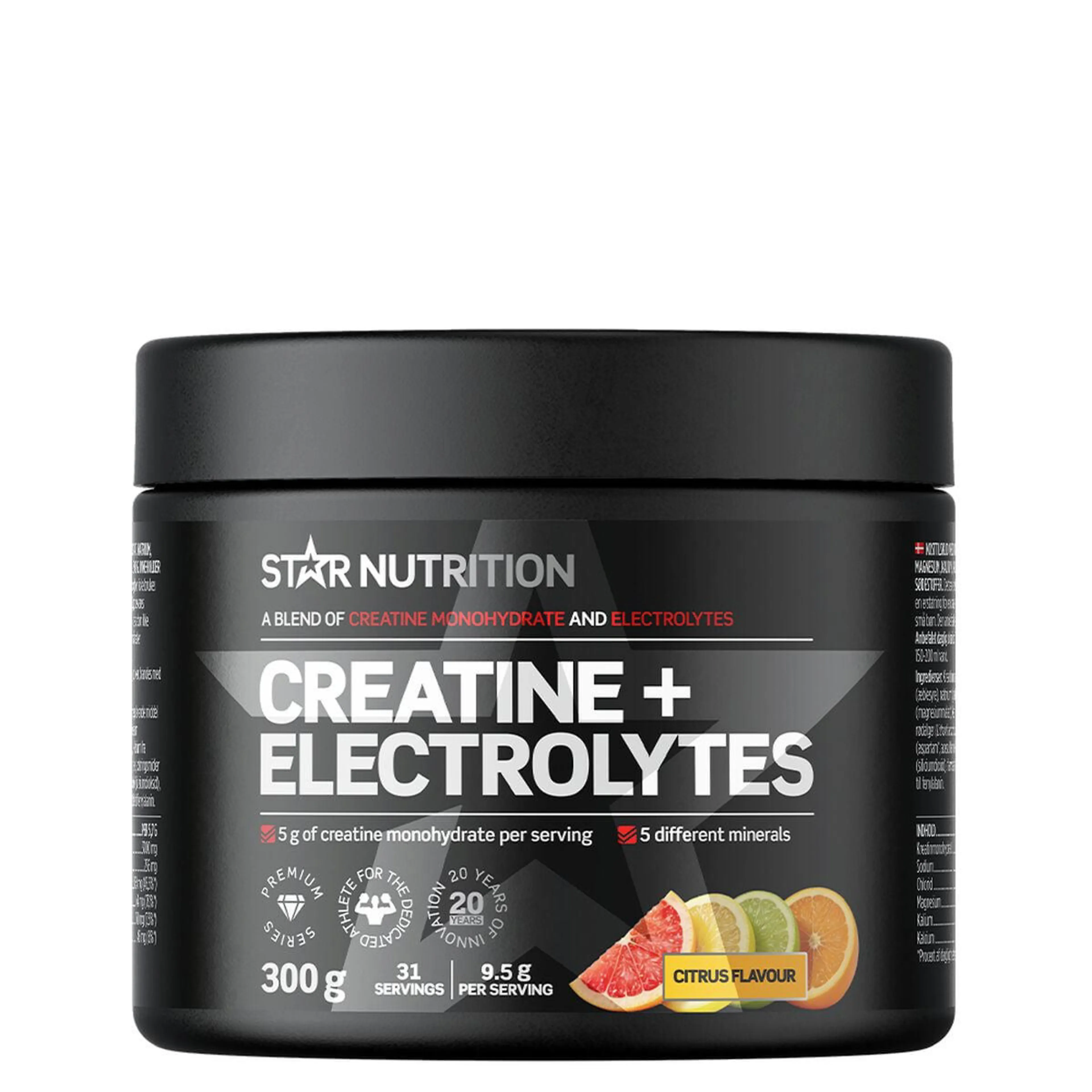 Creatine + Electrolytes, 300 g, Citrus