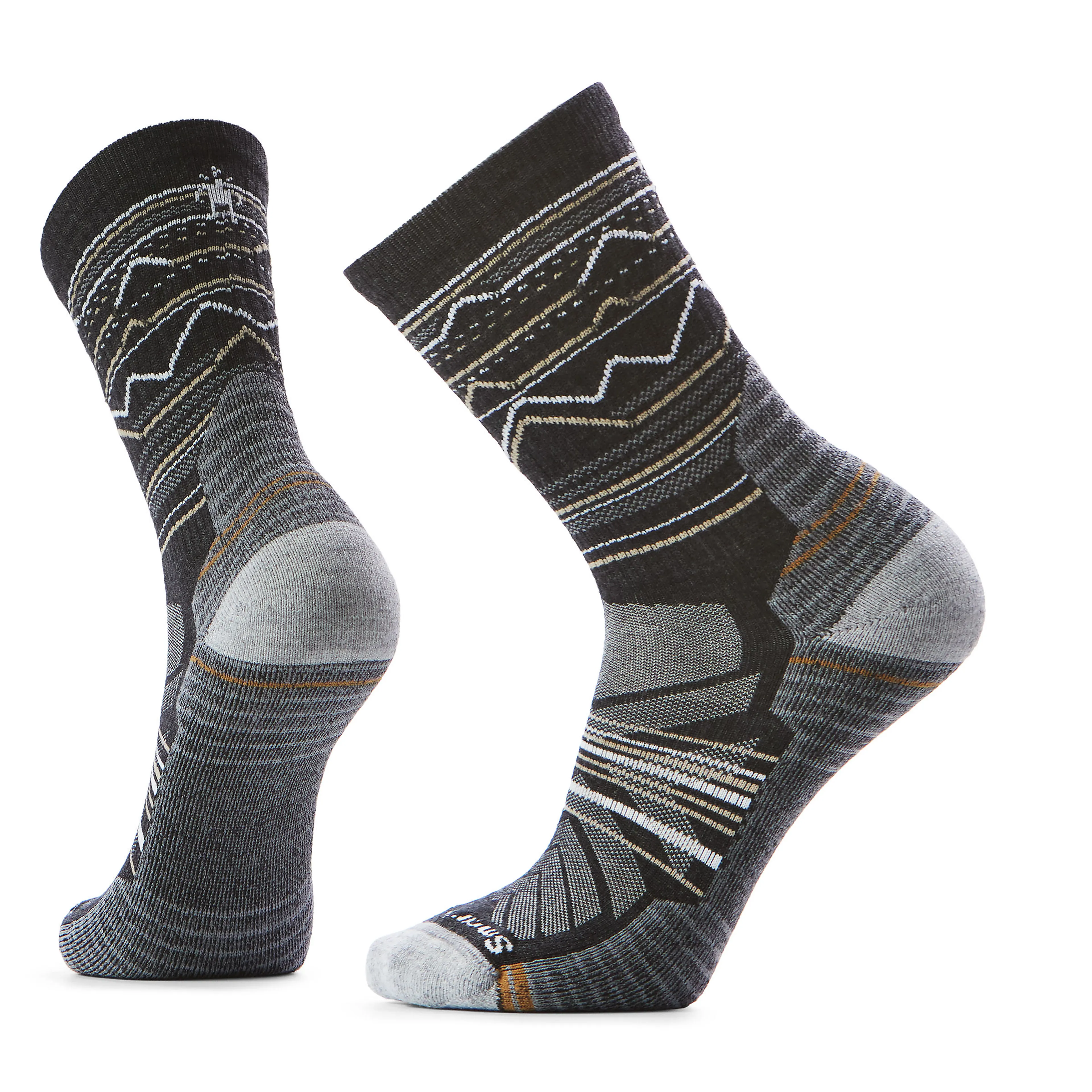 Performance Hike Light Cushion Mountain Range Pattern Crew