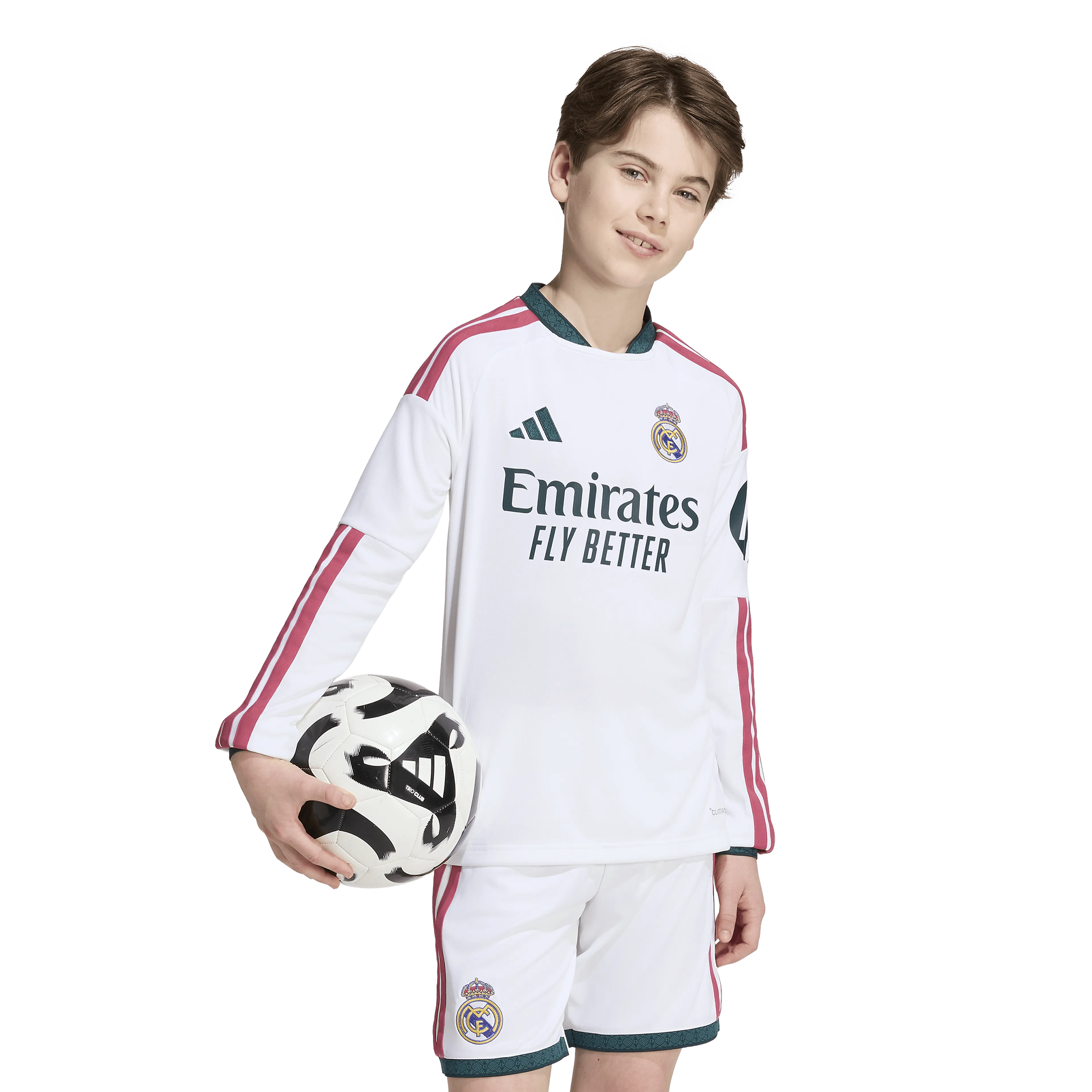 Real Madrid 26/27 Hjemmedrakt Langermet Barn