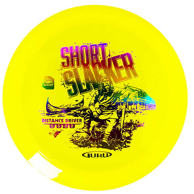 Glacier Line Driver Short Slacker, 170-175g, driver frisbeegolf Yellow