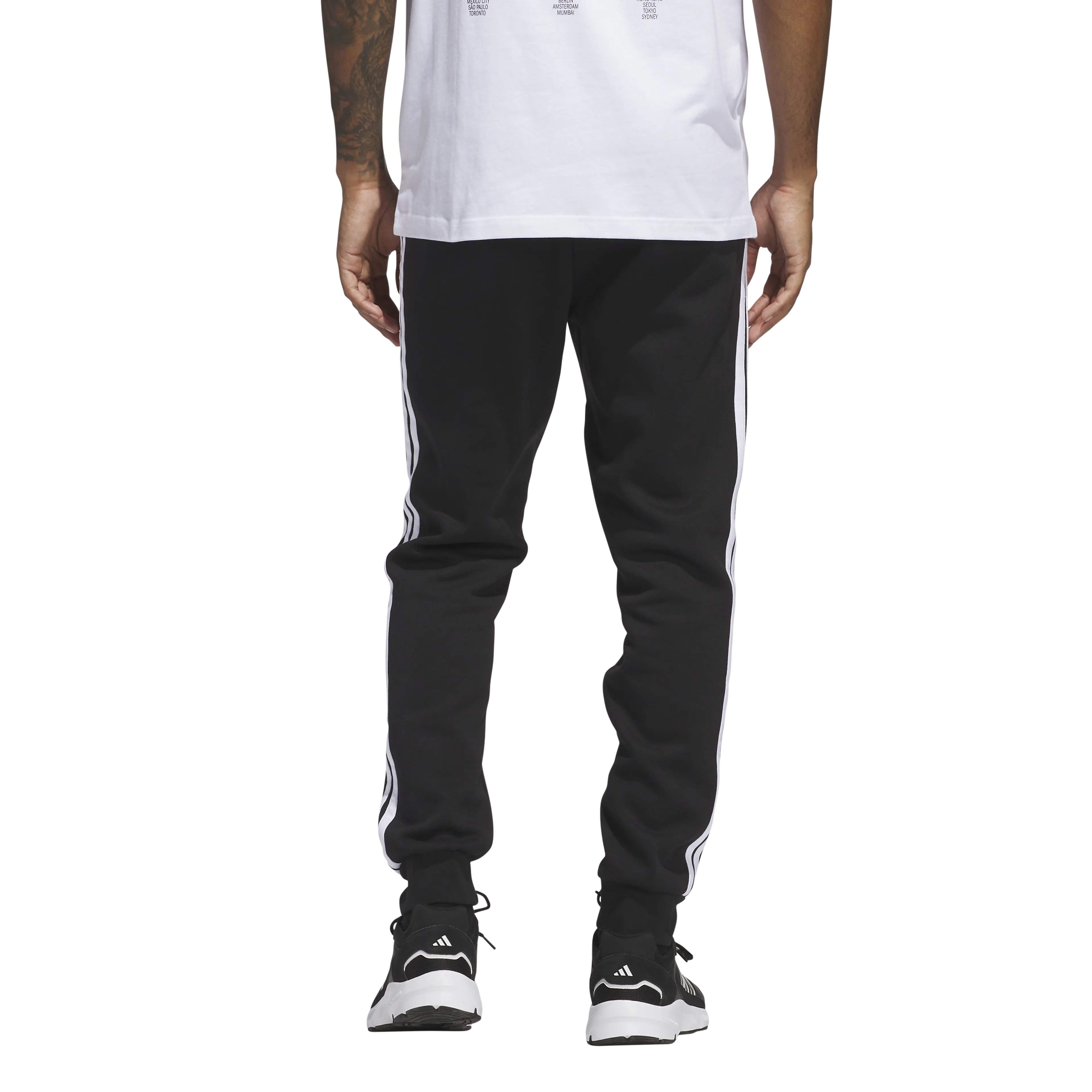 Essentials 3-Stripes Fleece Joggers