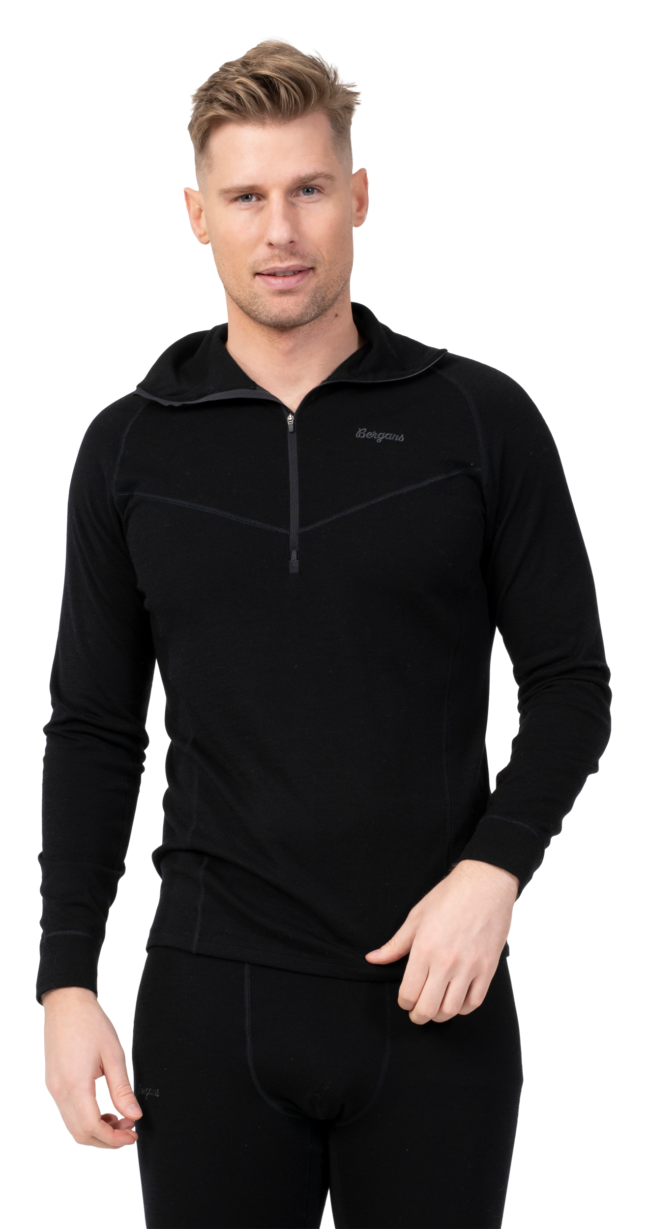 Inner:Dual Merino Half Zip Men