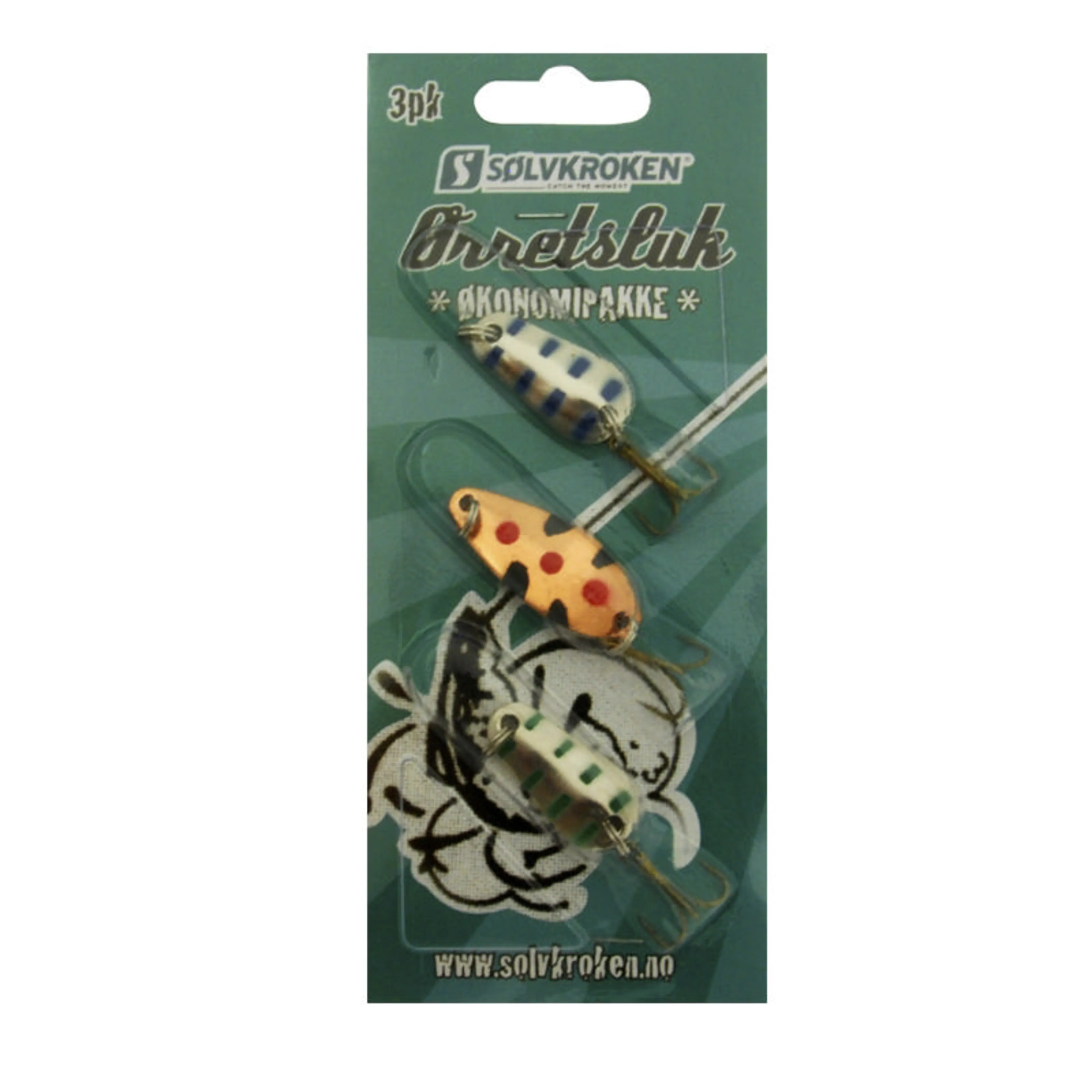 Sluksett 3 pk ørretfiske