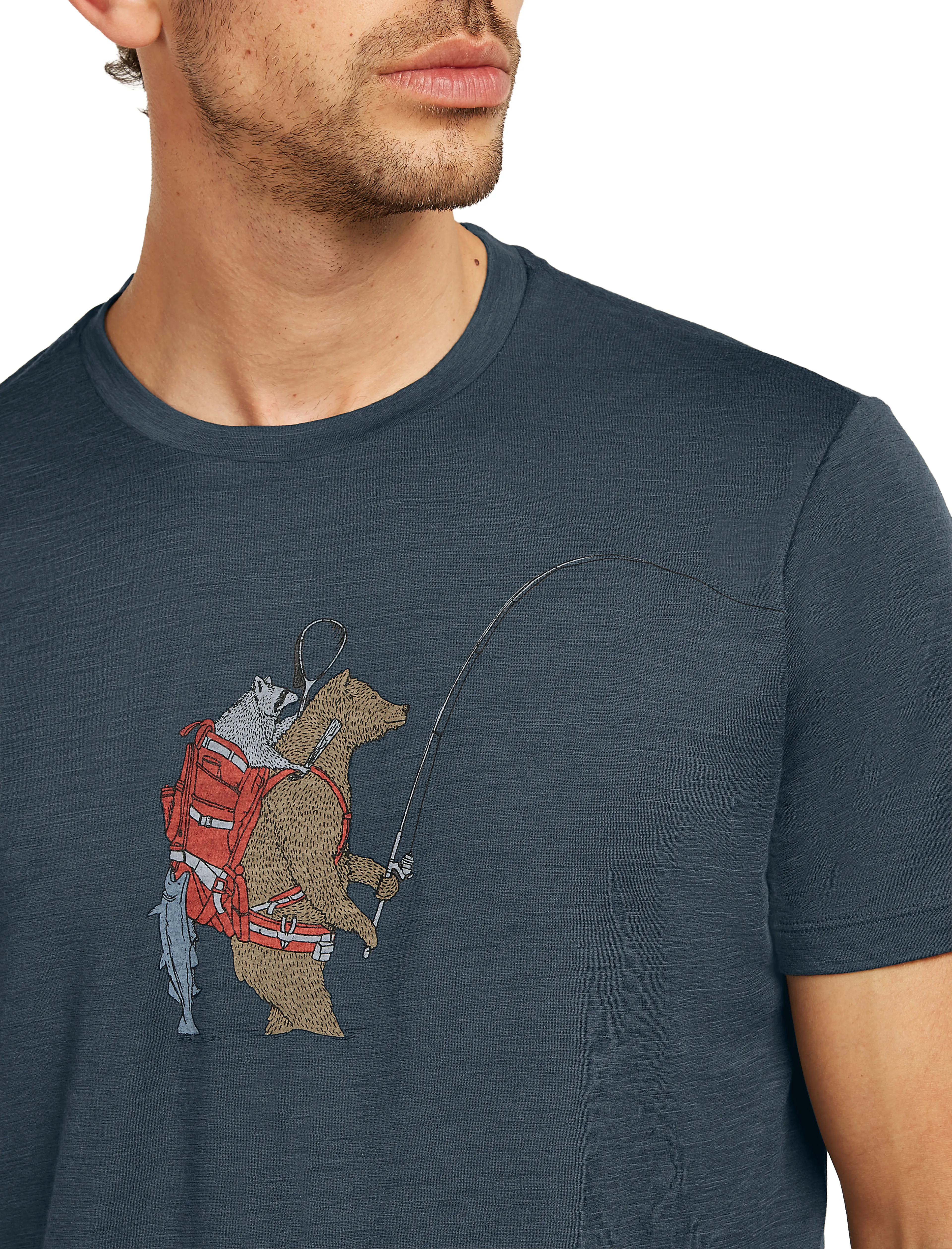 M Mer 150 Tech Lite SS Tee Bear Catch