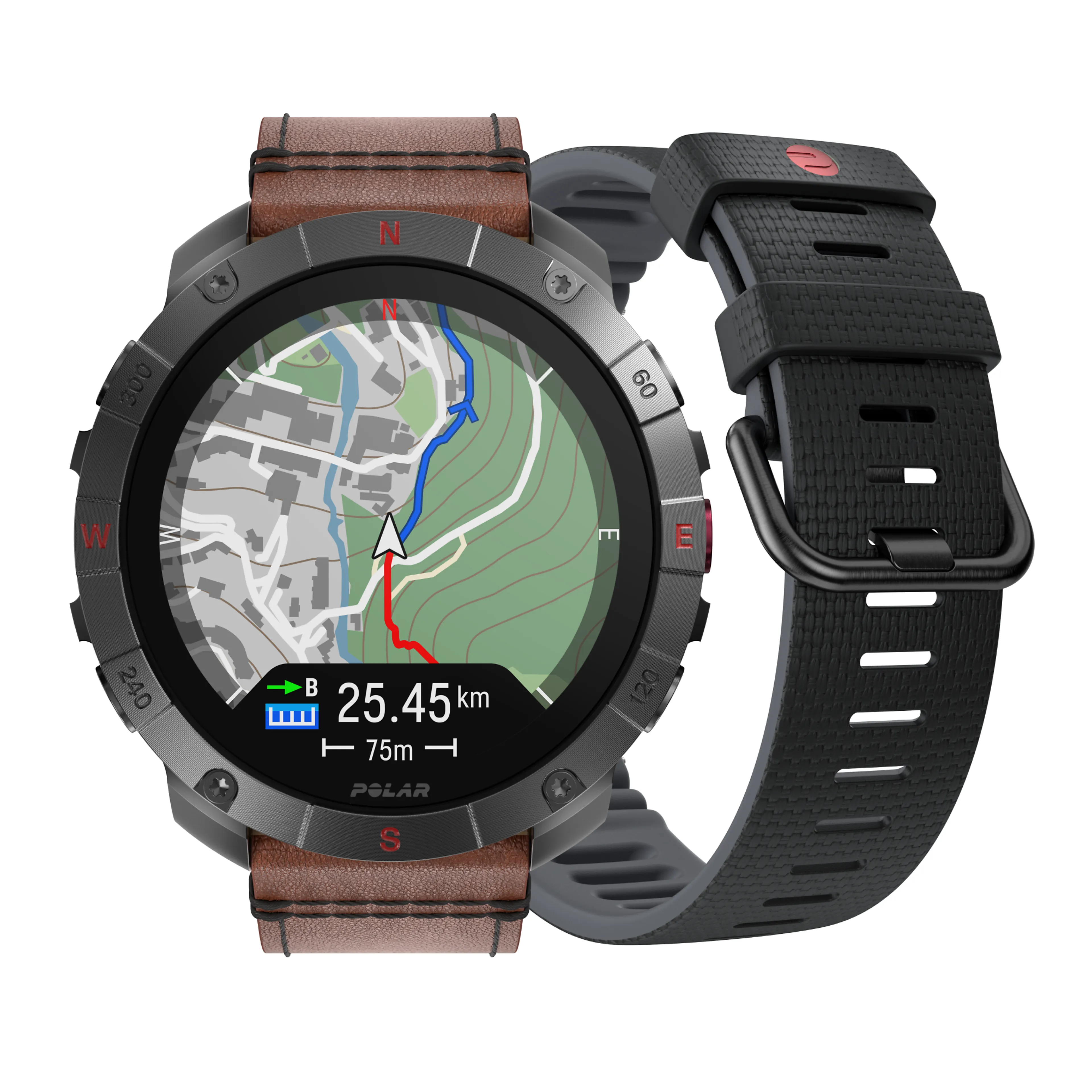 POLAR GRIT X2 PRO TI LTHR BRNZ M/L