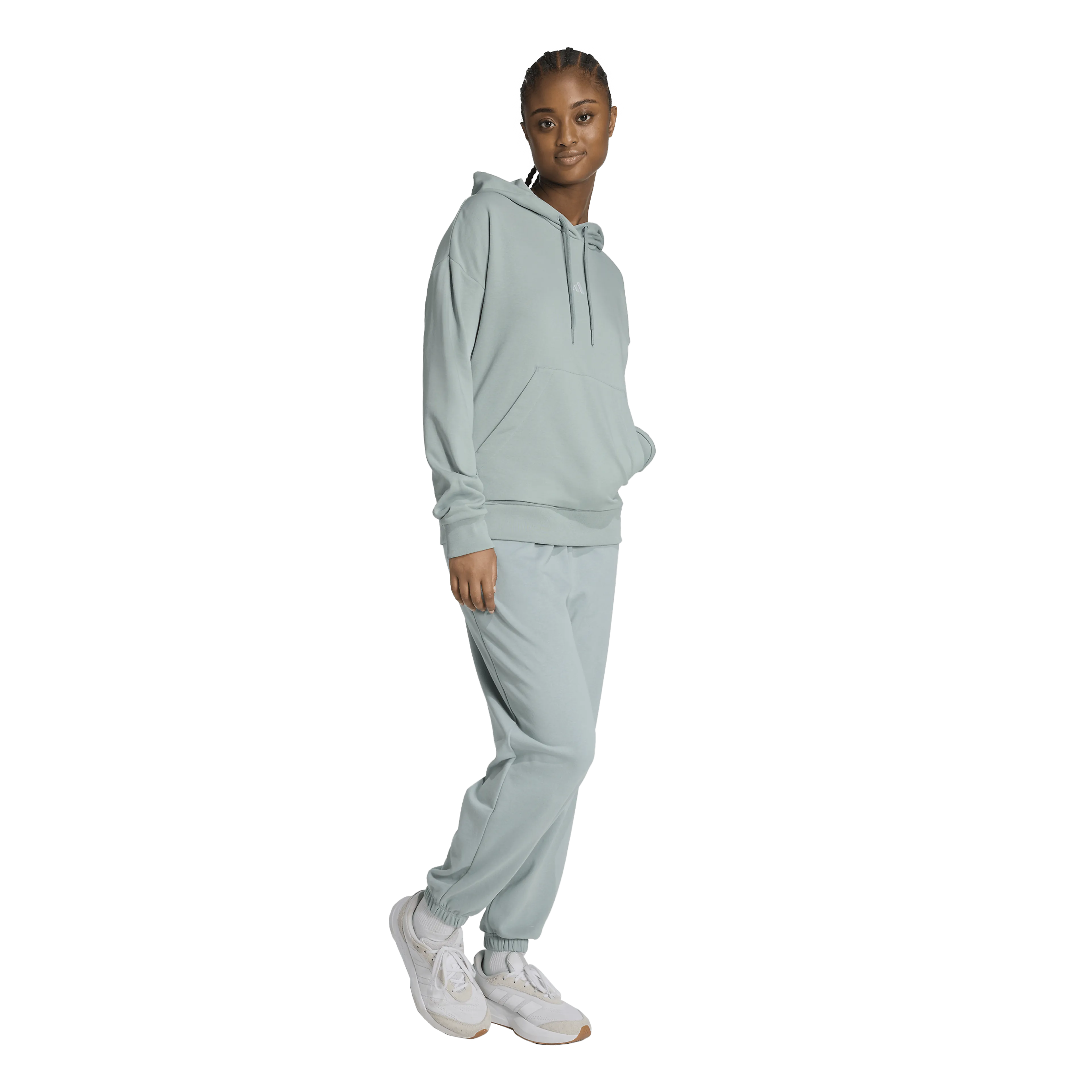 Essentials Small Logo French Terry Hoodie Dame