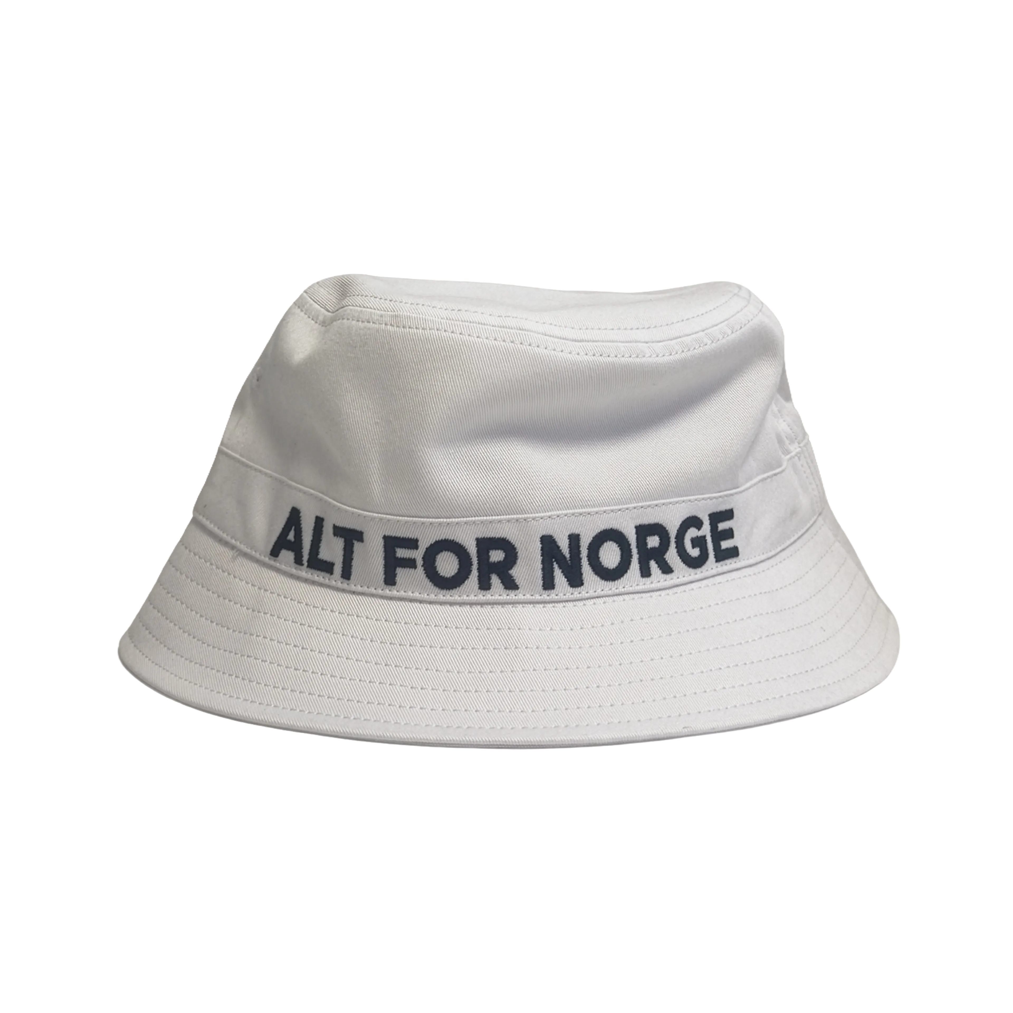 Bøttehatt NORGE hvit