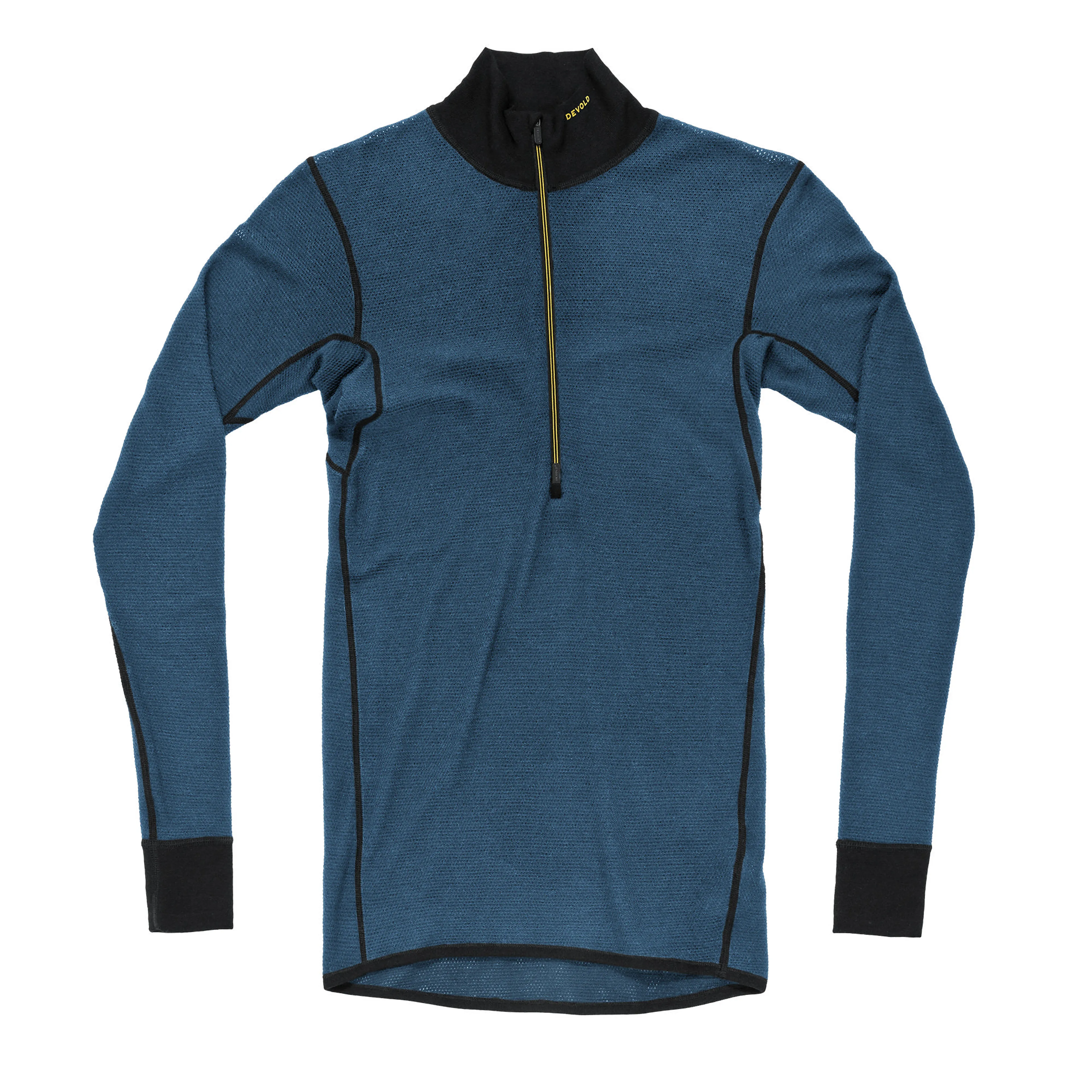 WOOL MESH 190 ZIP NECK MAN