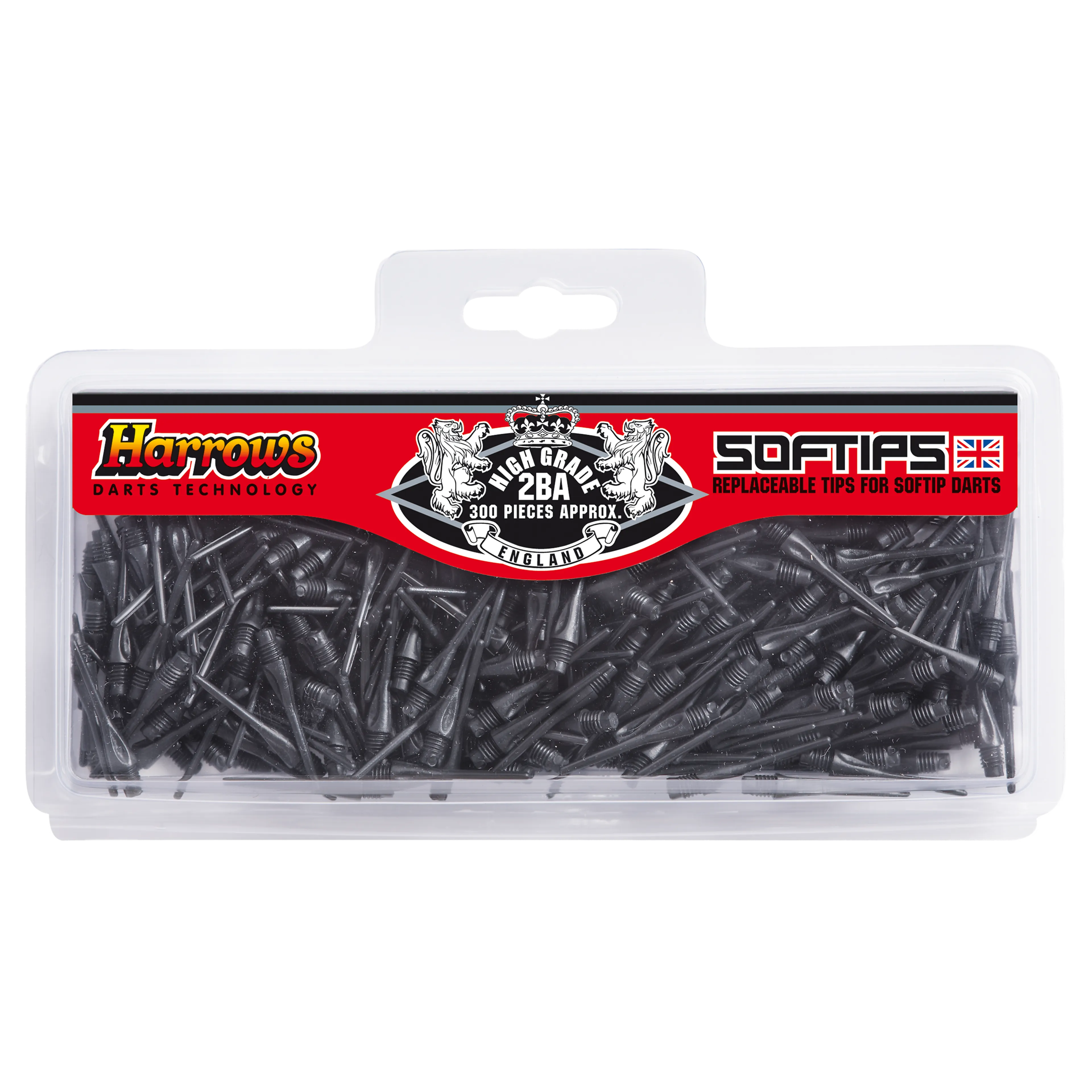 Soft Tips, Dimple 300 Pcs 2BA Black Soft Tips, Dimple 300 Pcs 2BA Black