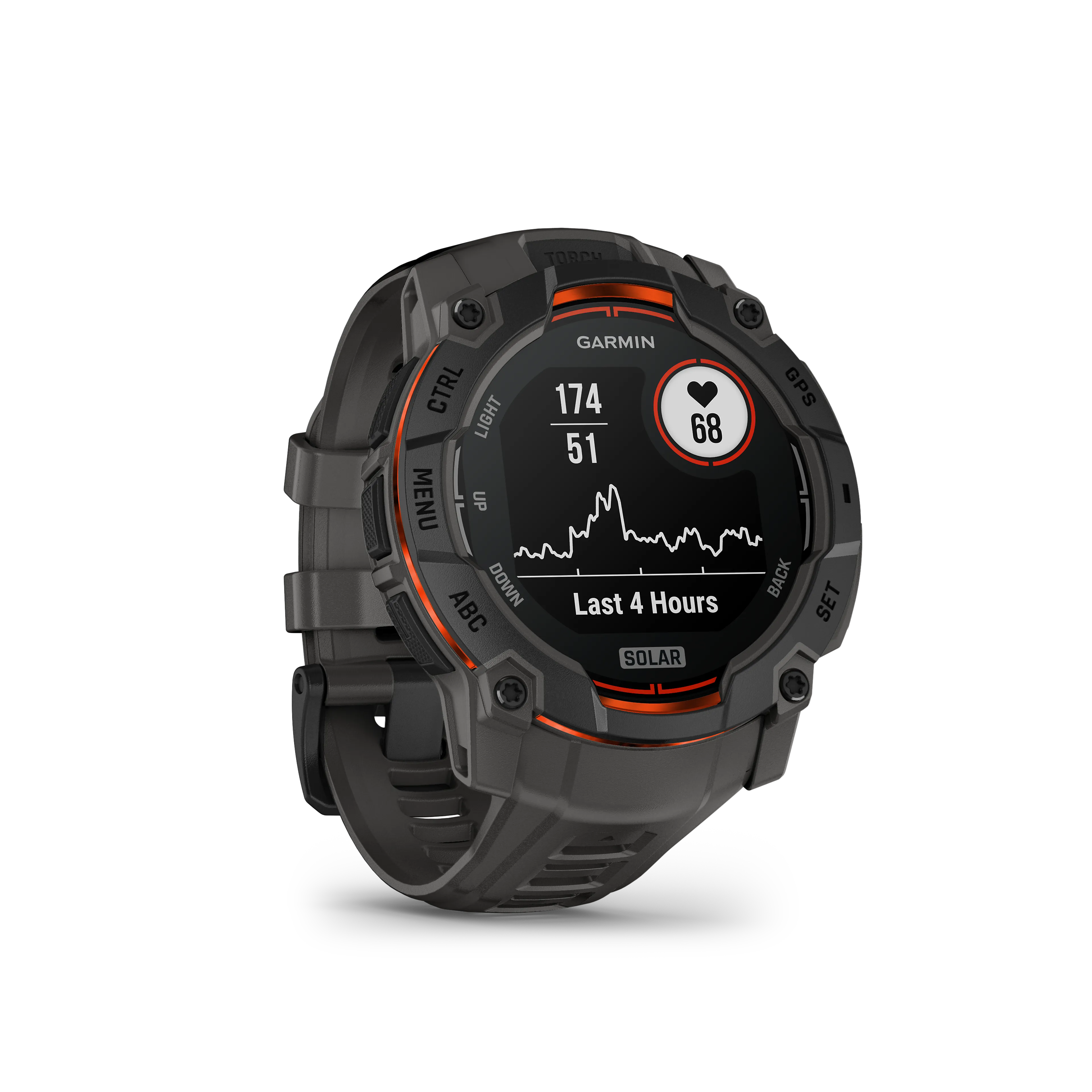 Instinct 3 - 50mm, Solar, Black Bezel with Charcoal Band