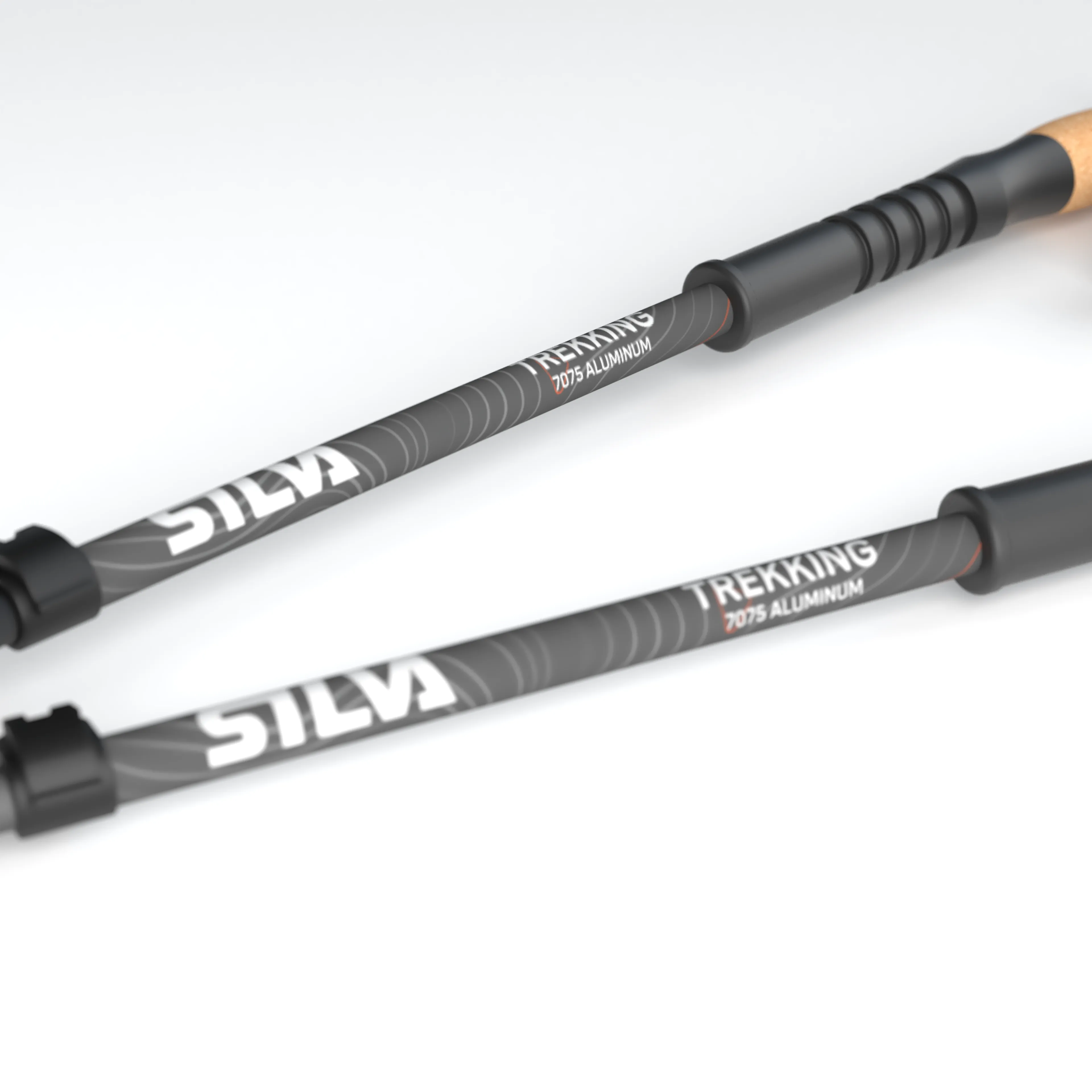 Trekking poles aluminum cork