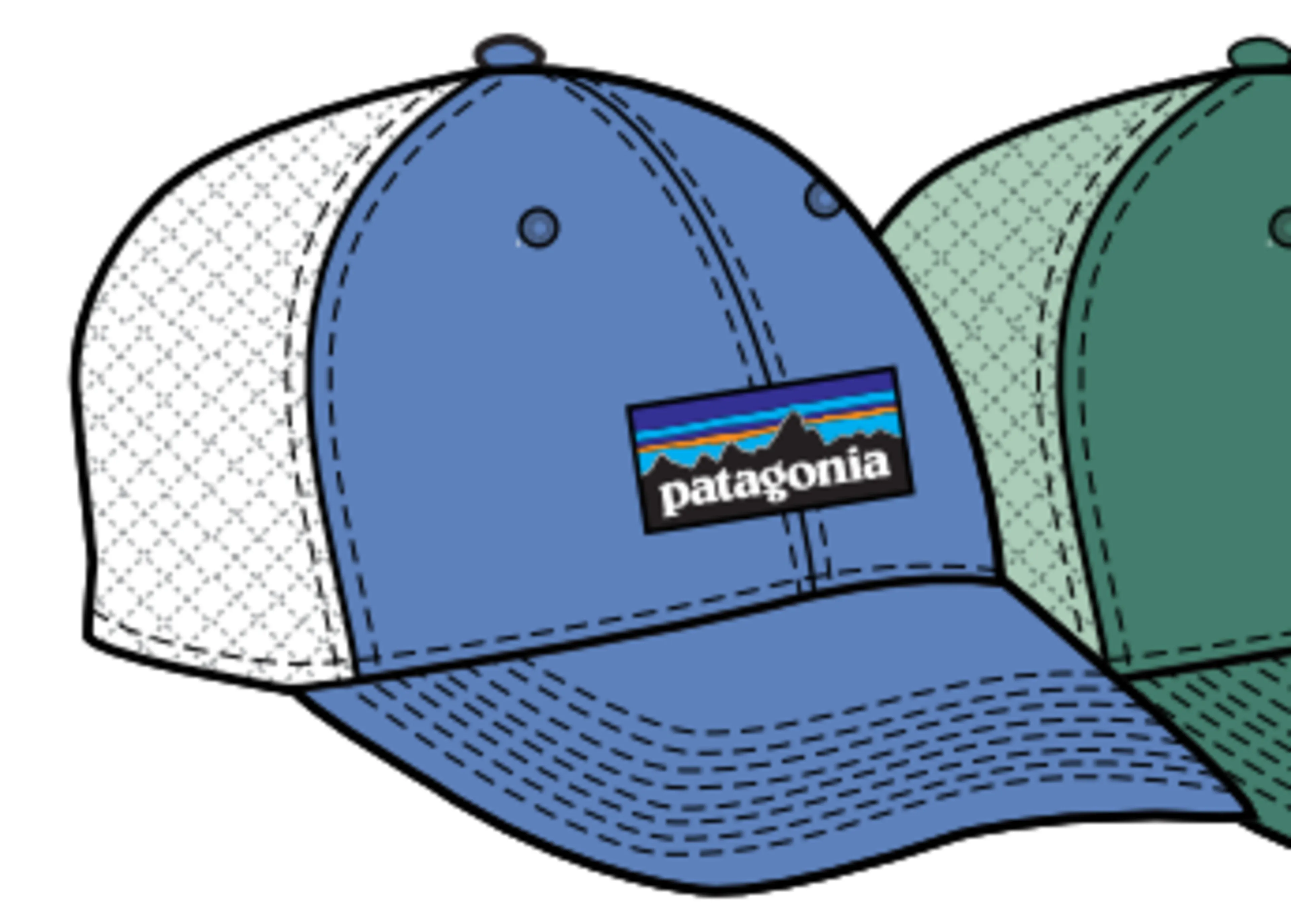 P-6 Logo LoPro Trucker caps