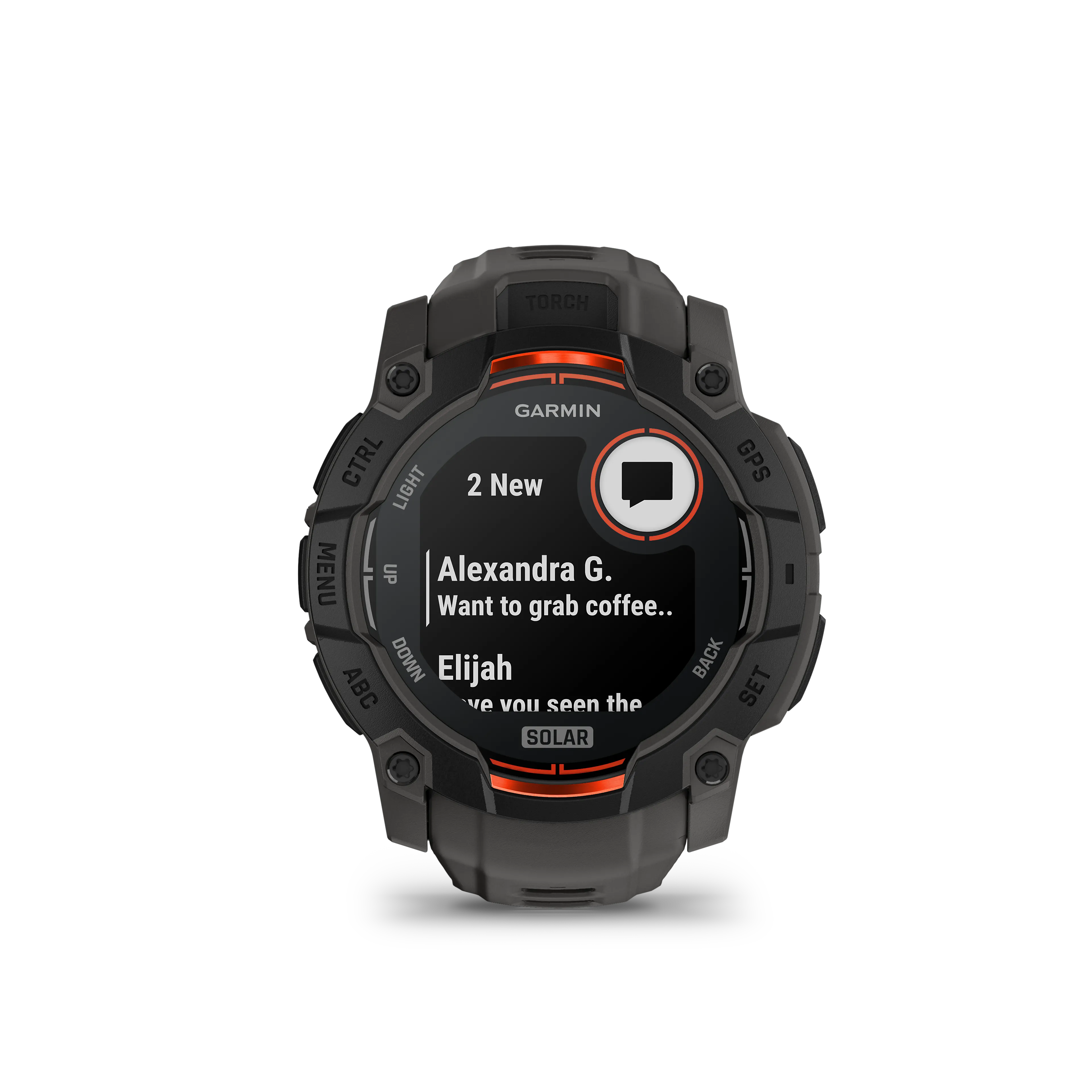 Instinct 3 - 50mm, Solar, Black Bezel with Charcoal Band