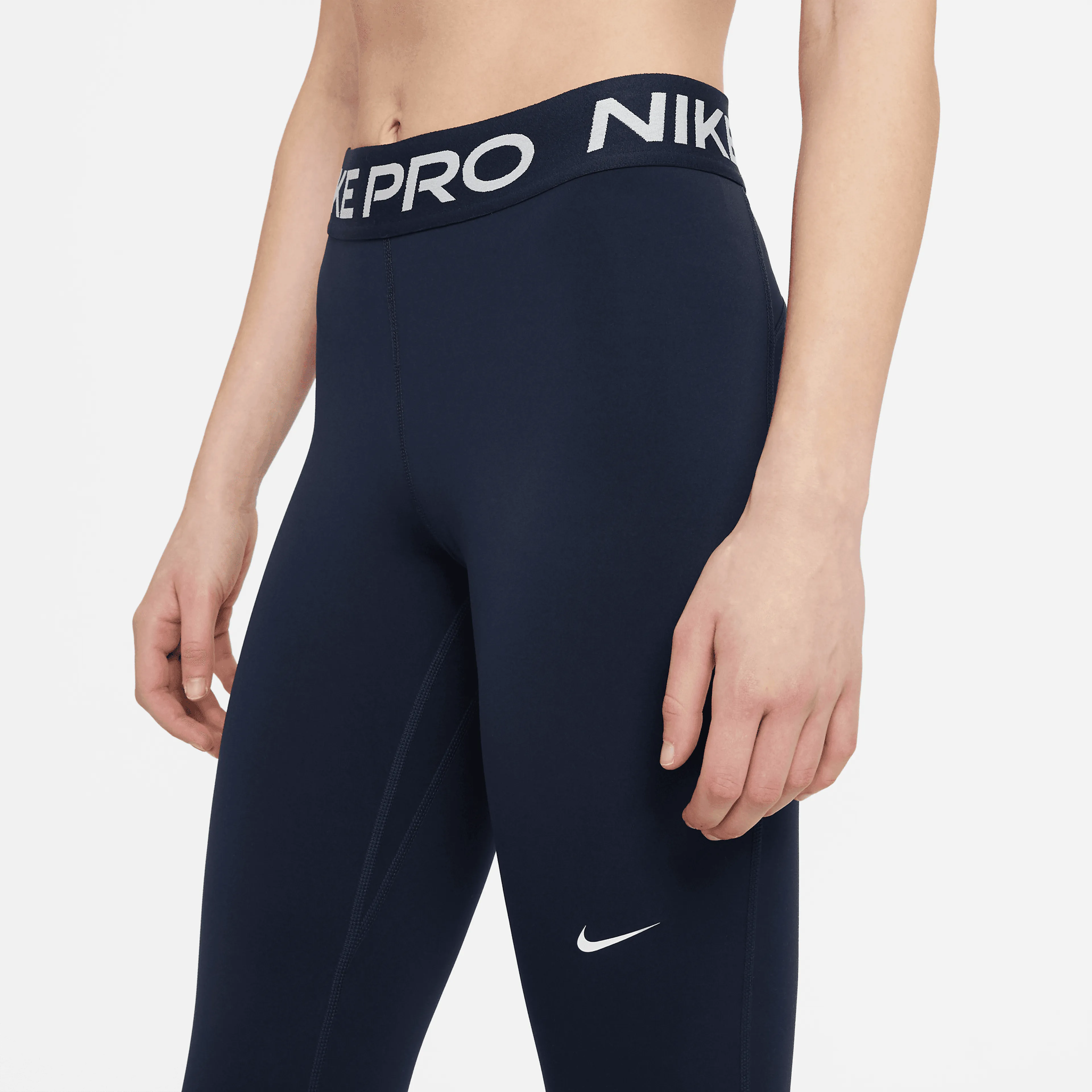 Nike Pro Women's Mid-Rise Mesh-Pane