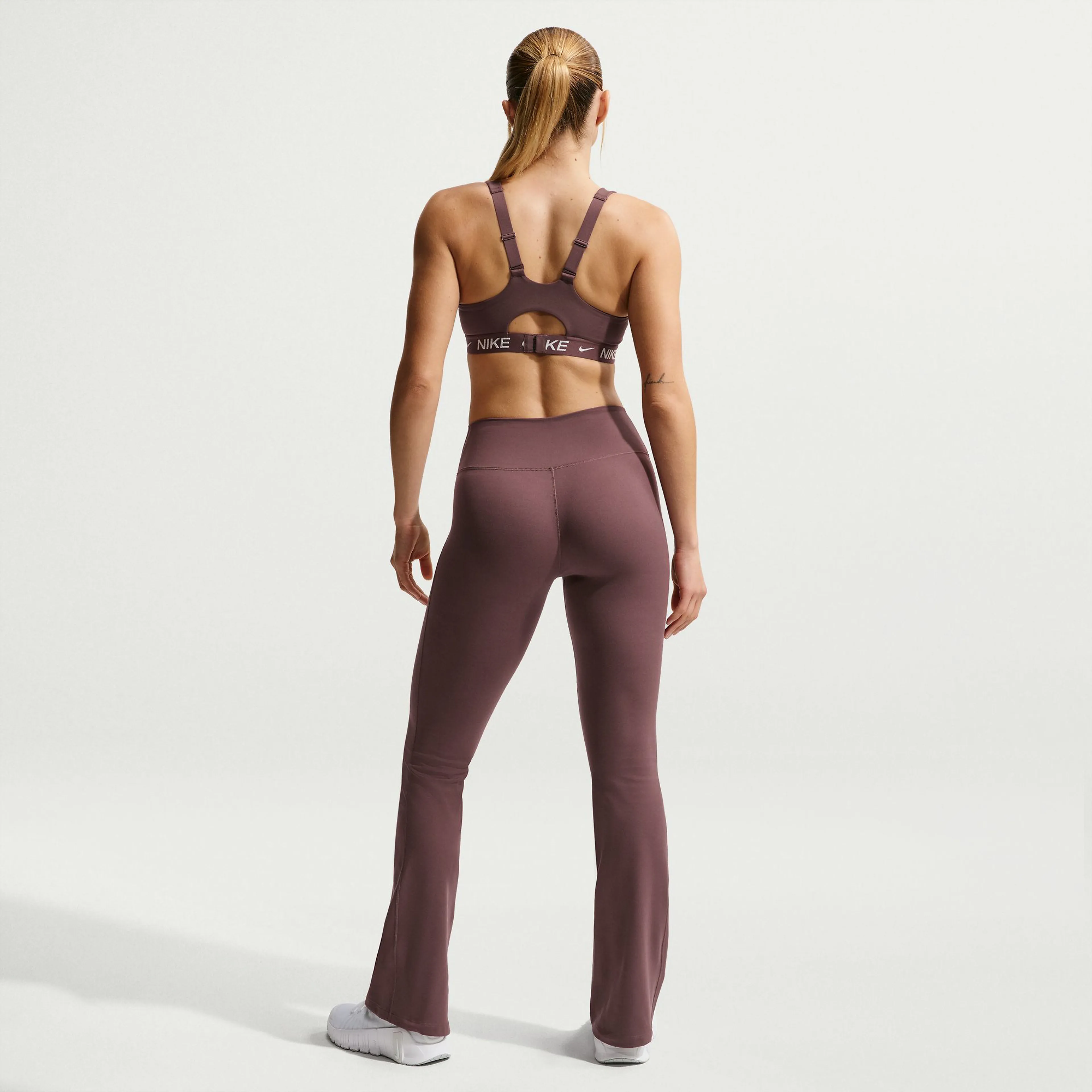 One Women's High-Waisted Flared Leggings