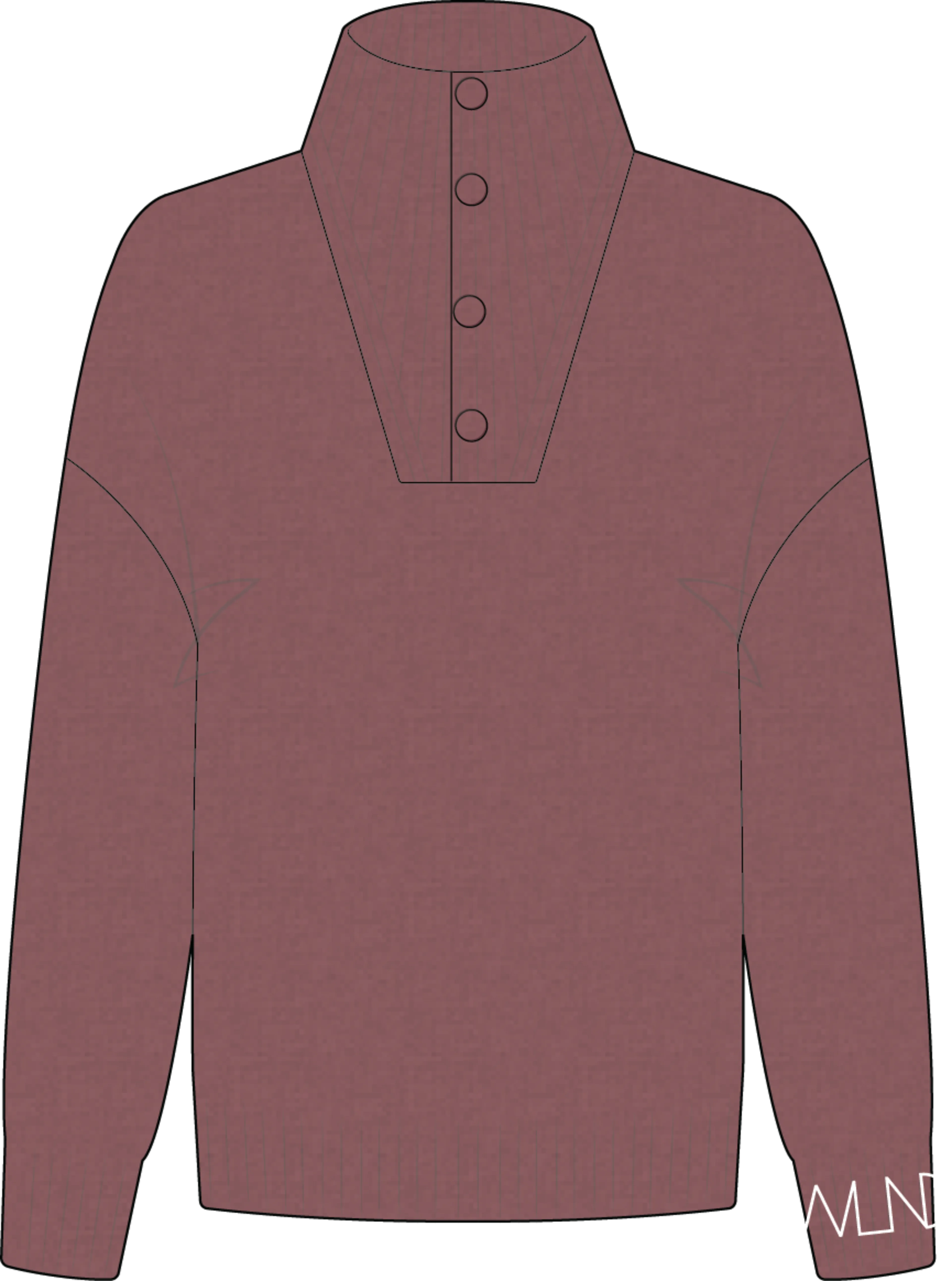 Stranda ullgenser dame