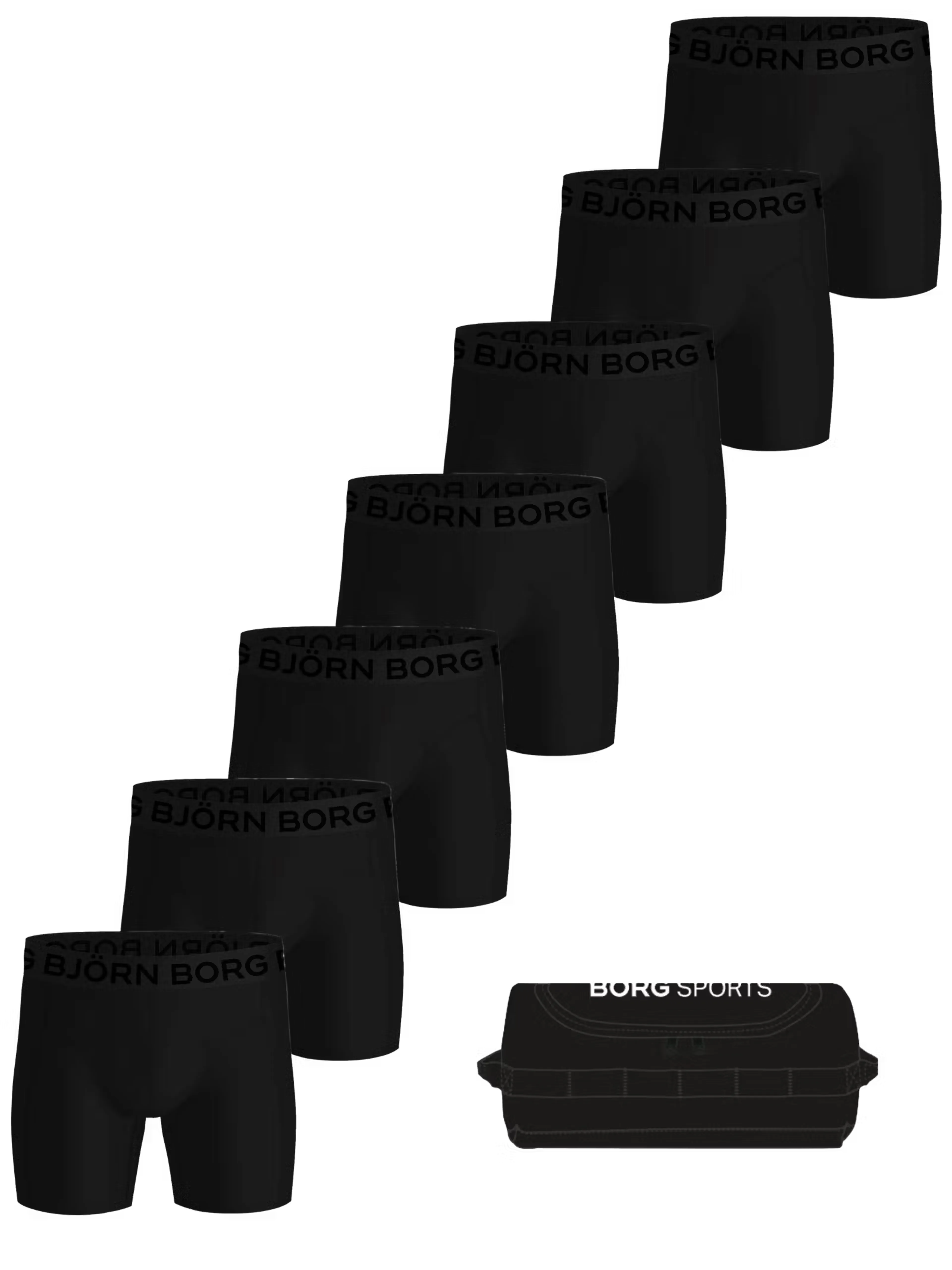 Sports Lightweight Boxers + Wash Bag 7-pack