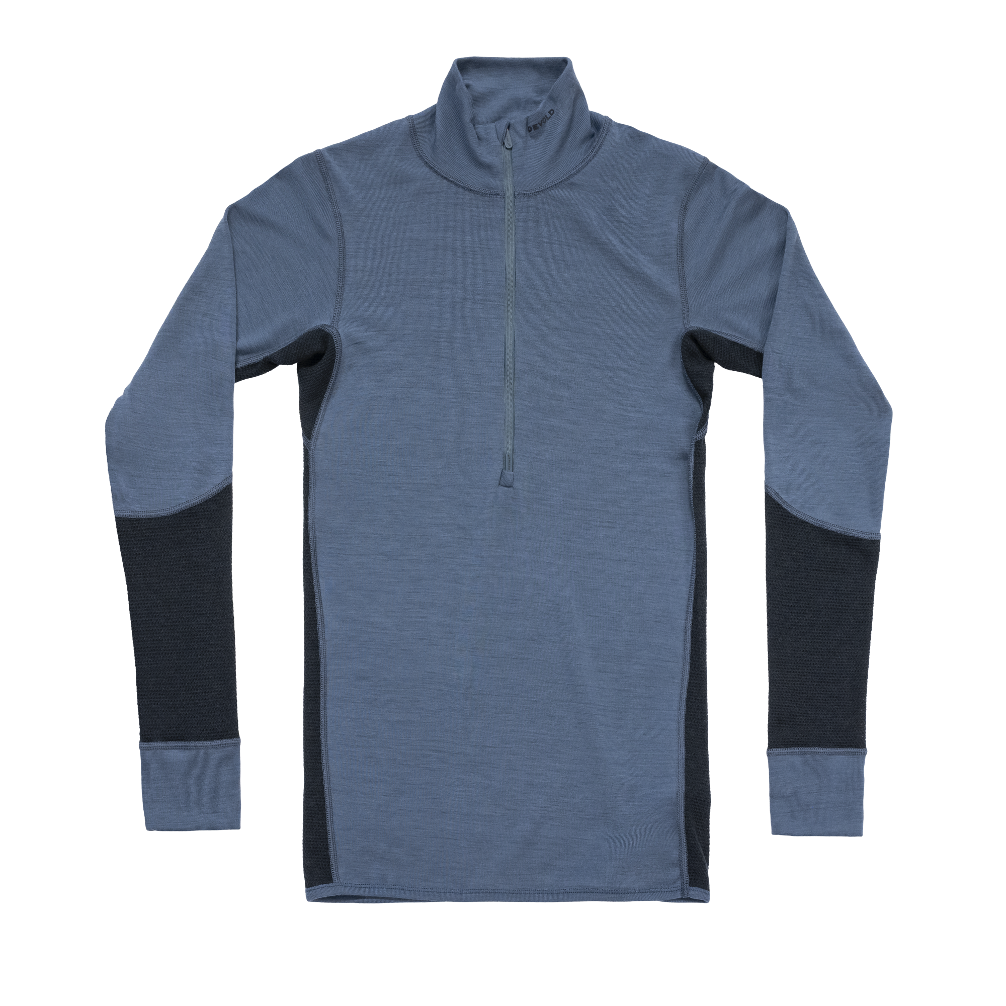 WOOL MESH 190 ZIP NECK MAN
