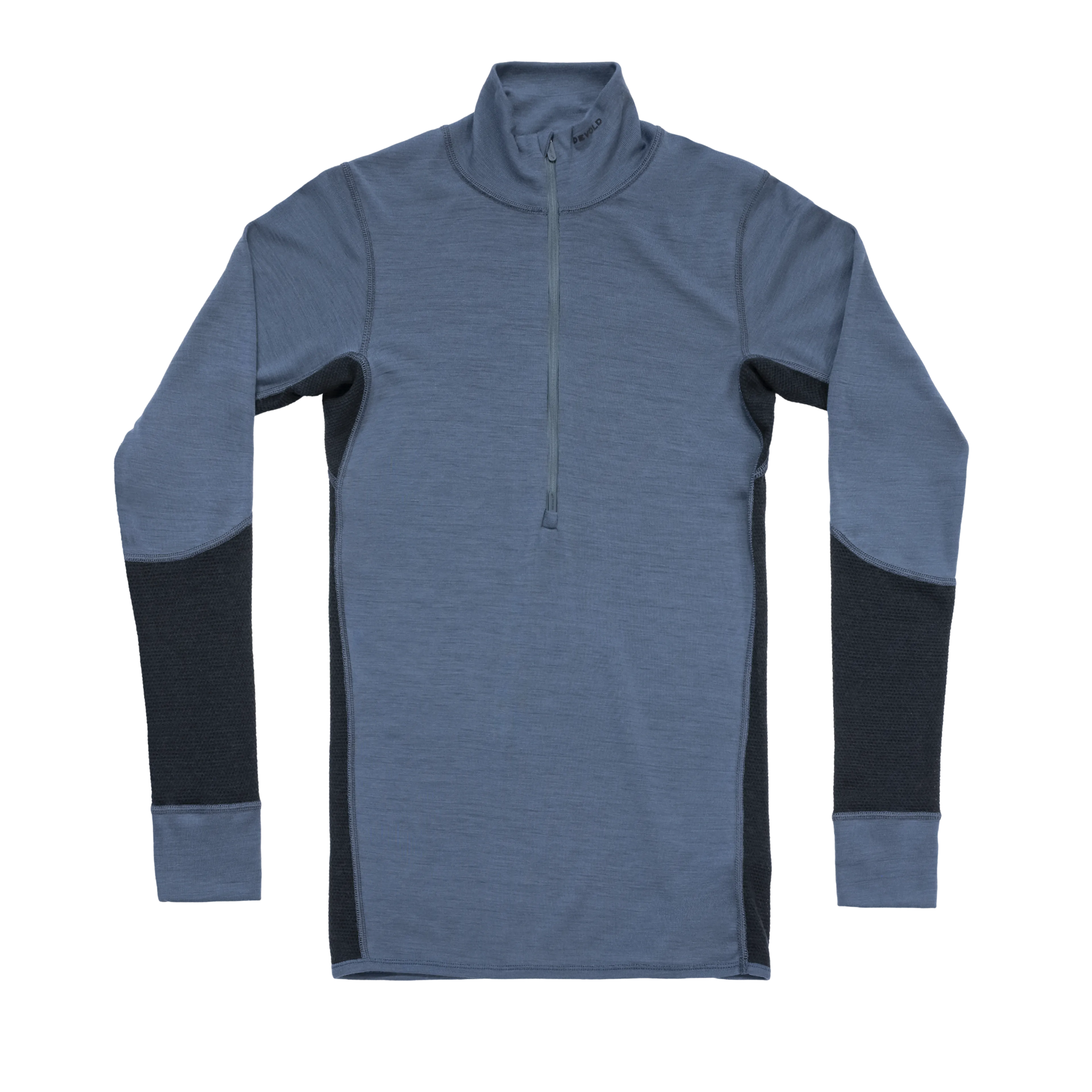 WOOL MESH 190 ZIP NECK MAN