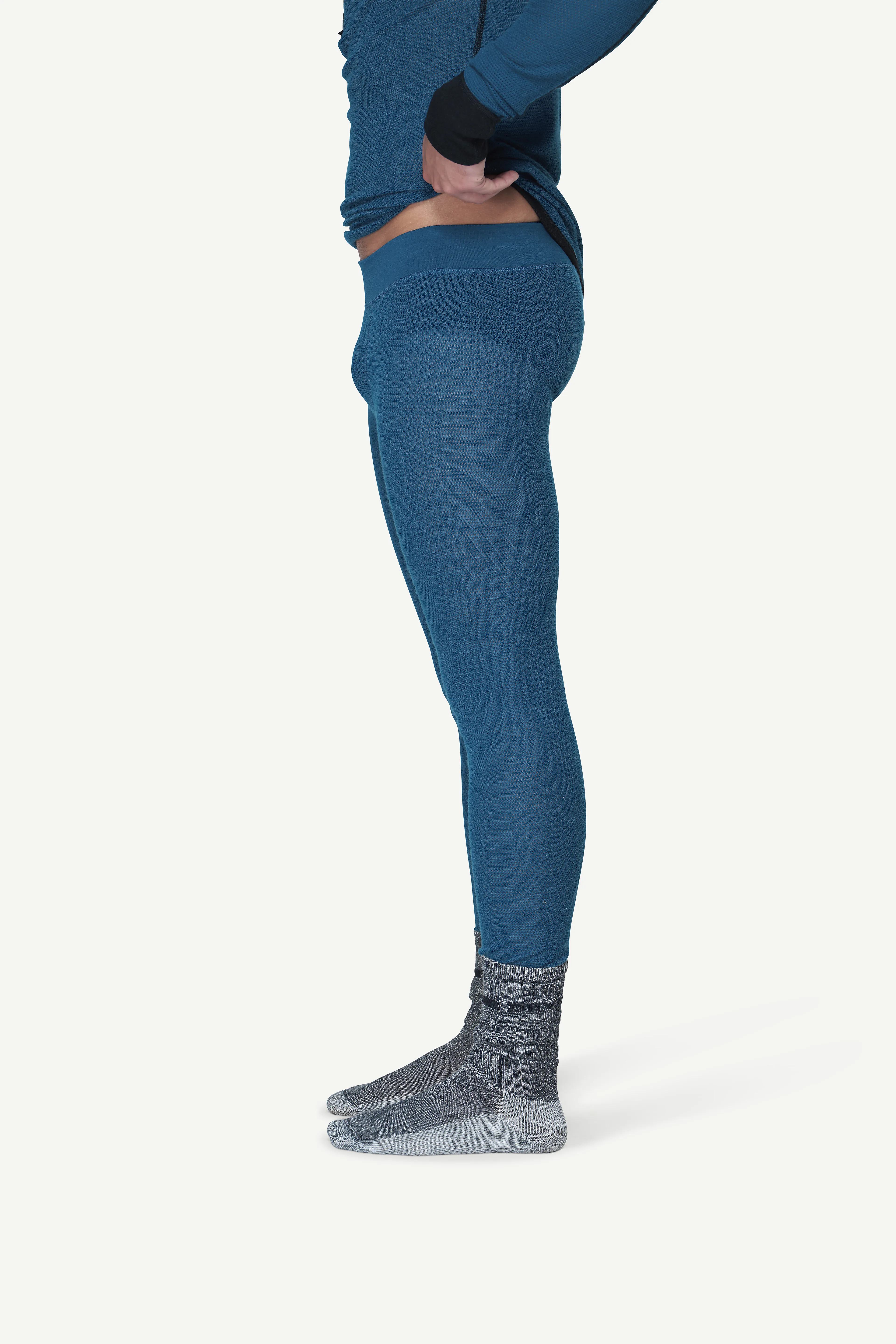 WOOL MESH MAN LONG JOHNS