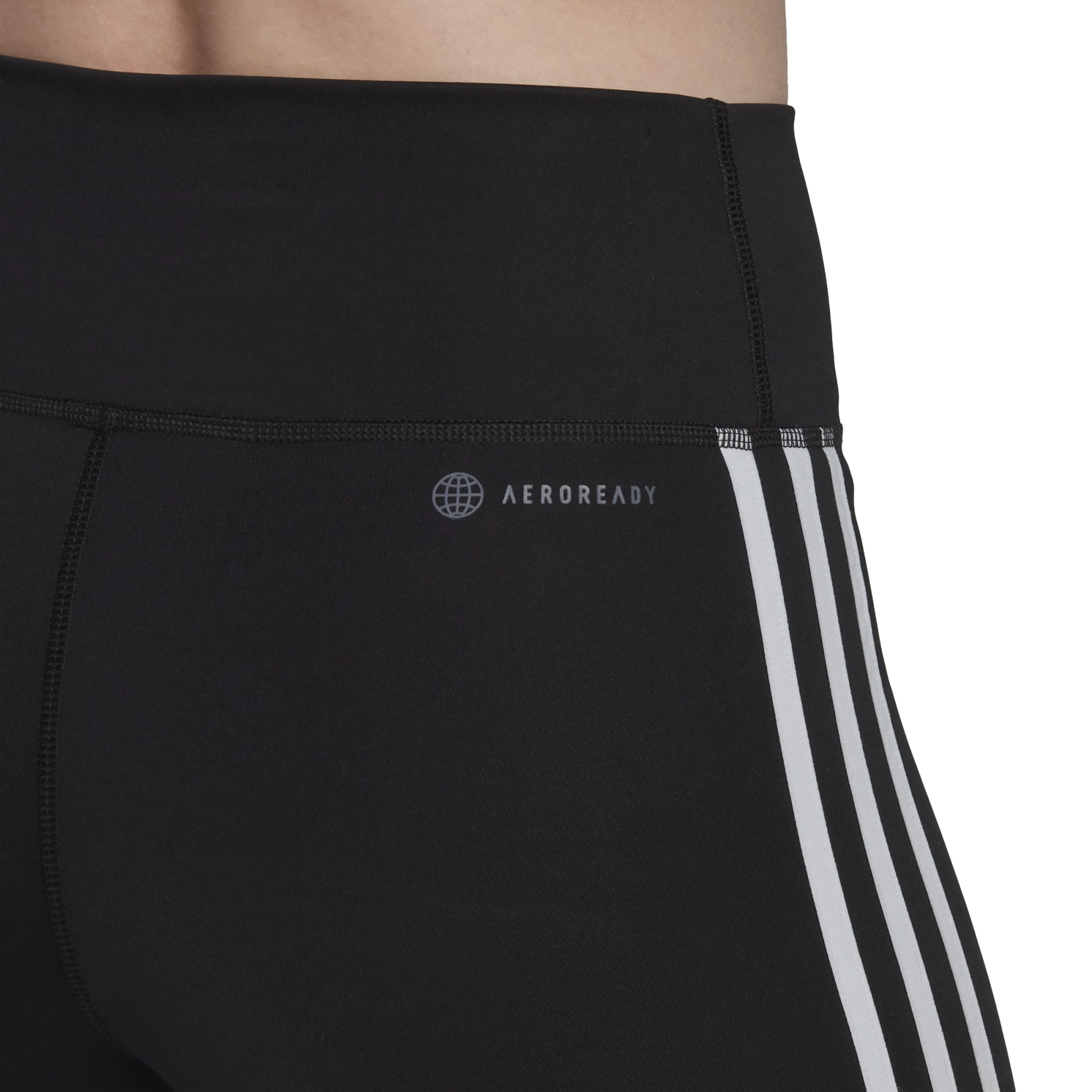 Training Essentials 3-Stripes High-Waisted shortstights dame