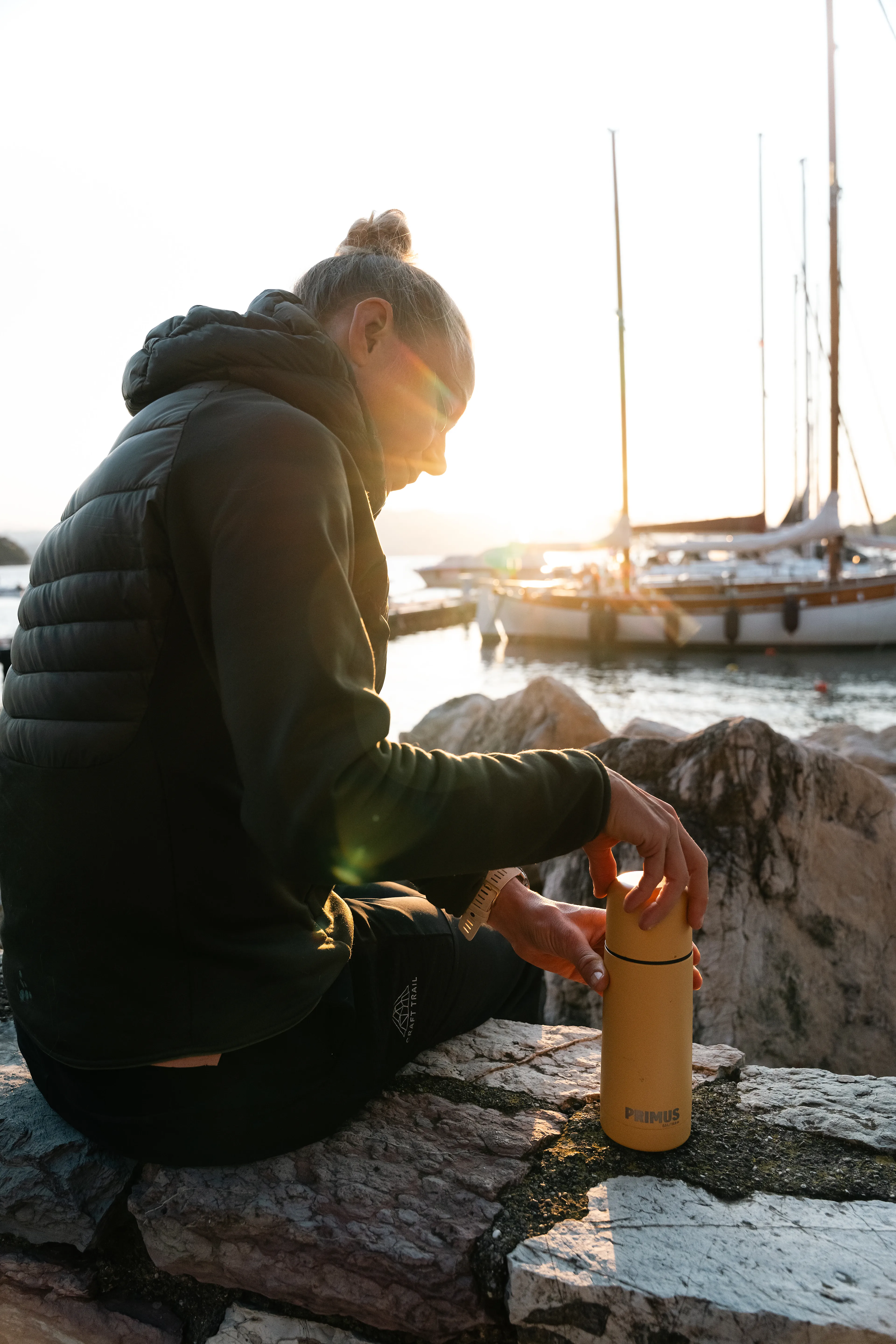 Classic Light Vacuum Bottle 0.5L Stone Gold