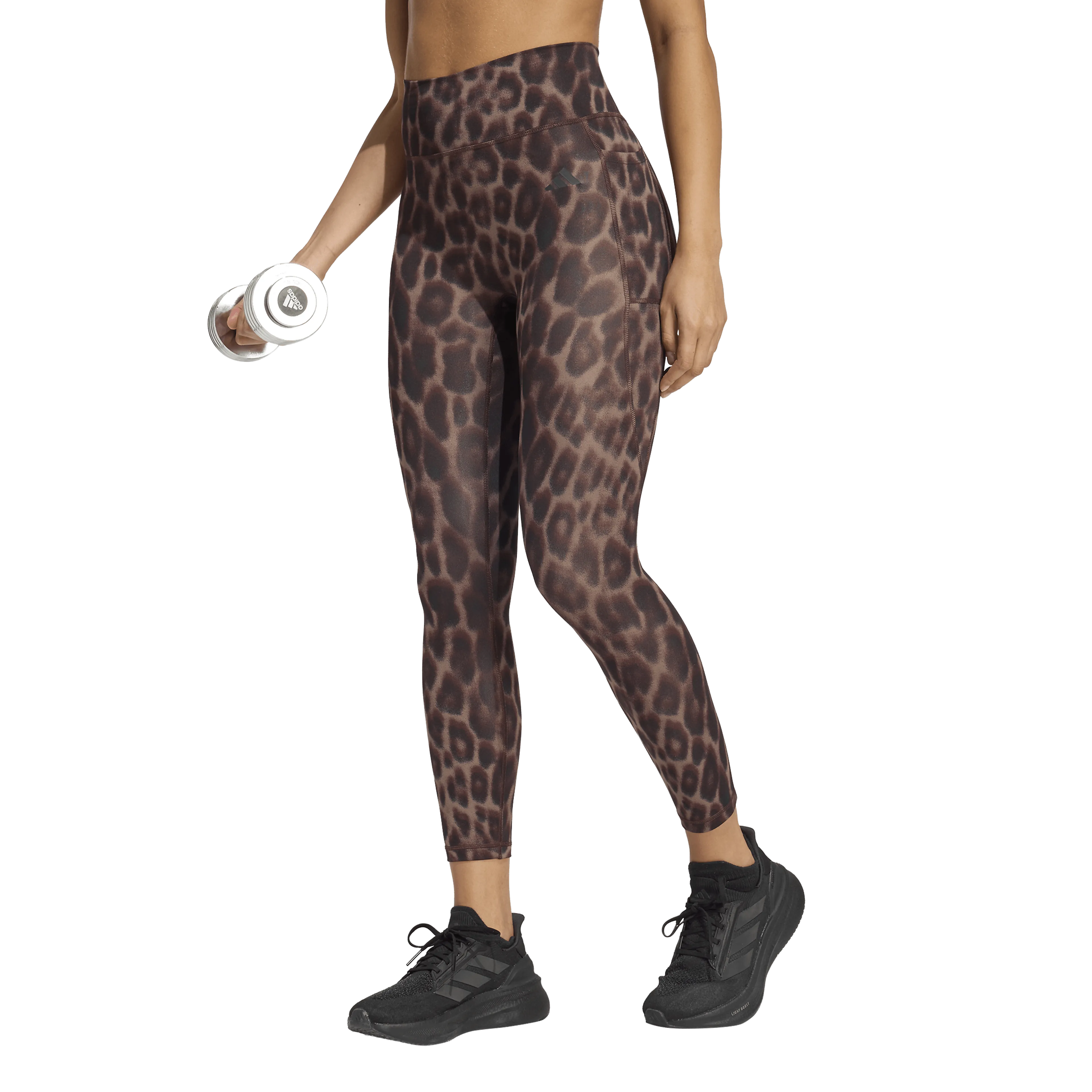 Optime Essentials Workout Leopard 7/8 Leggings Dame 